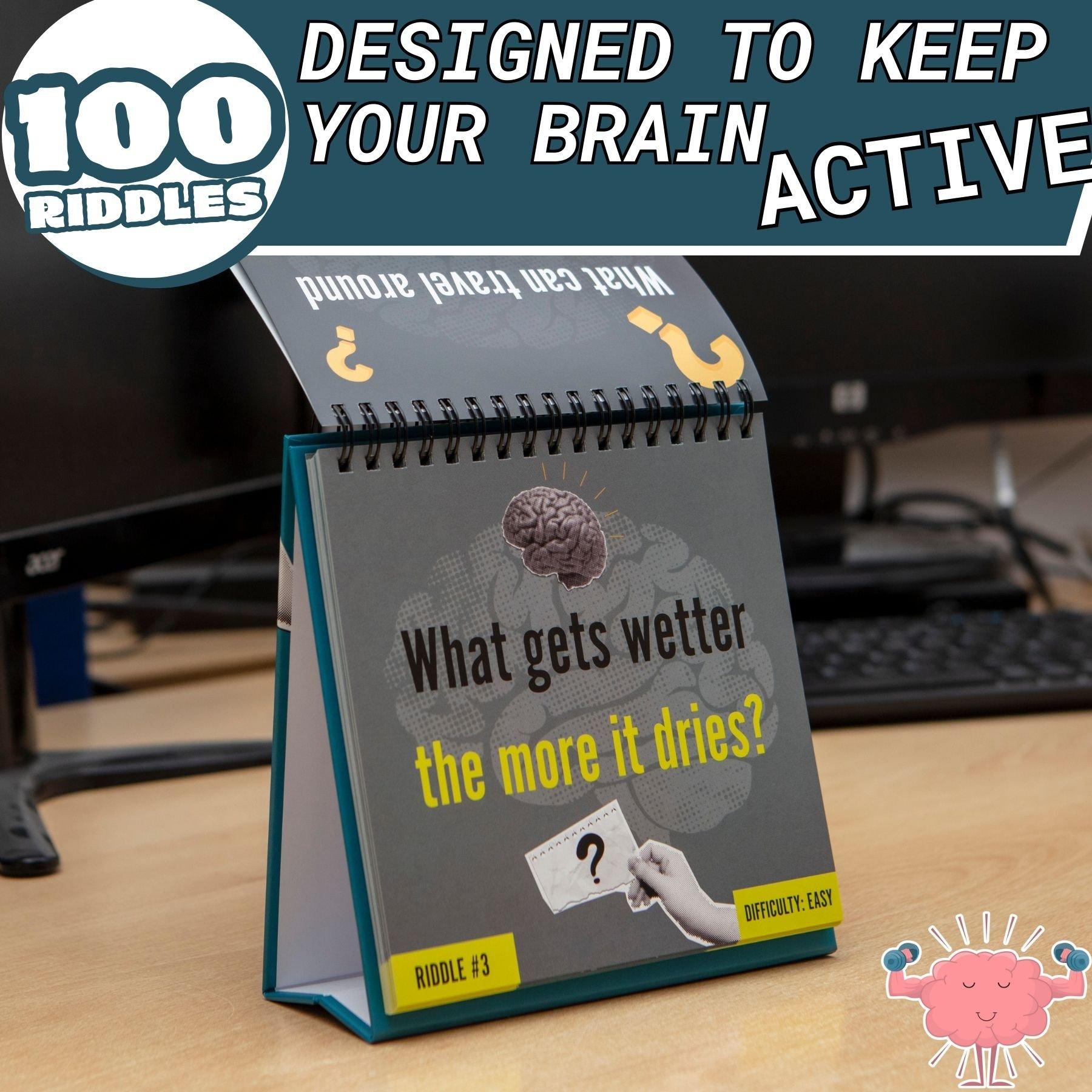 Multi - Boxer Gifts - Riddle a Day Desktop Flipbook: 100 Riddles Puzzle - 3