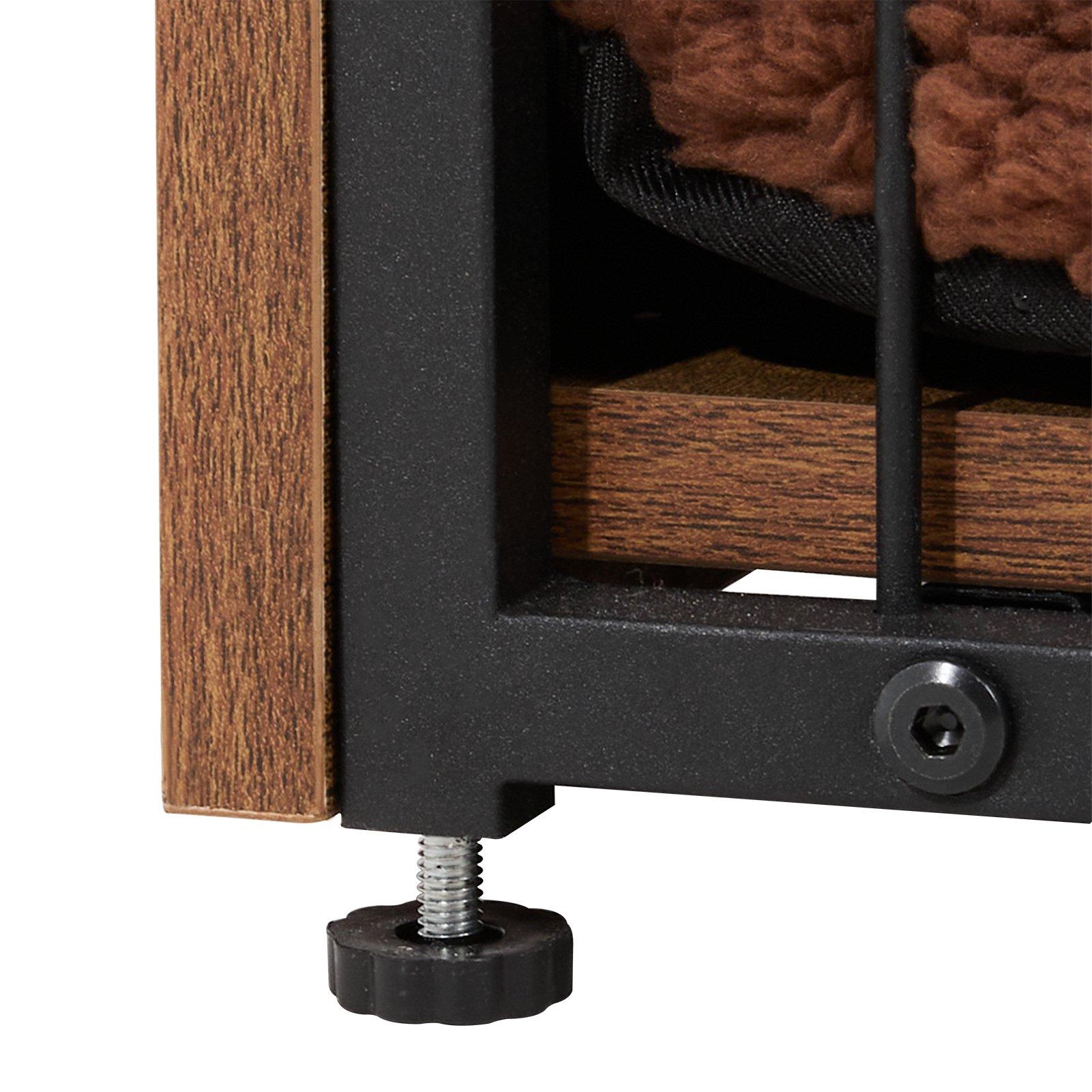 Brown - KIDKID PET - Farmhouse Style Dog Crate - 7