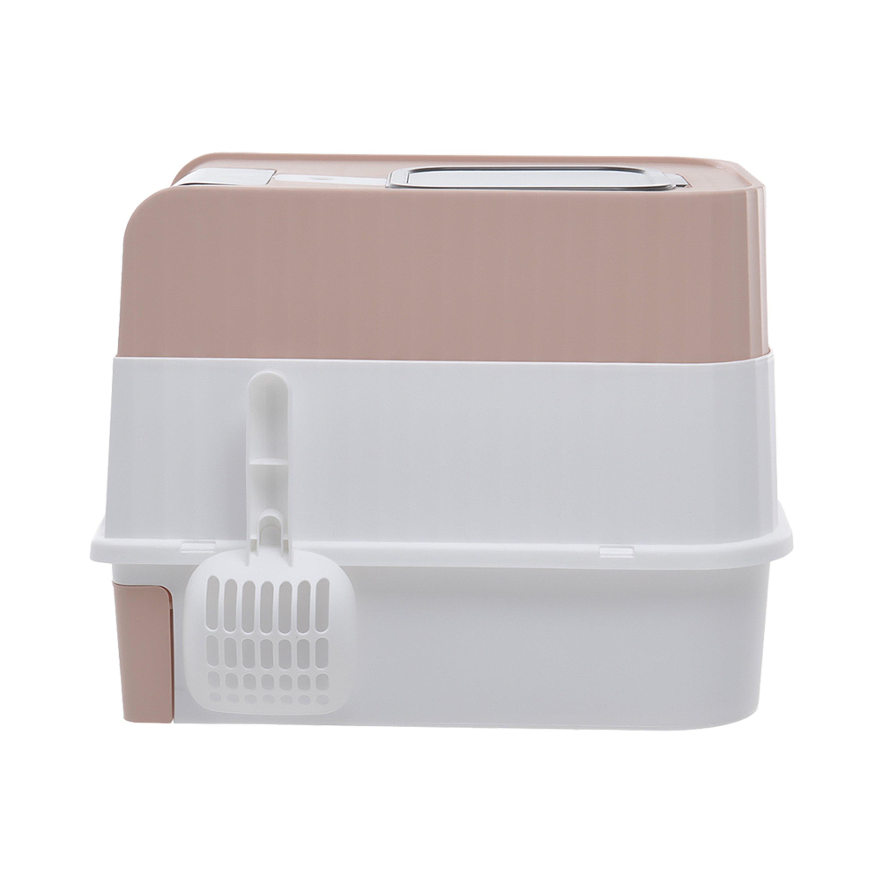 Pink - KIDKID PET - Fully Enclosed Cat Litter Box - 5