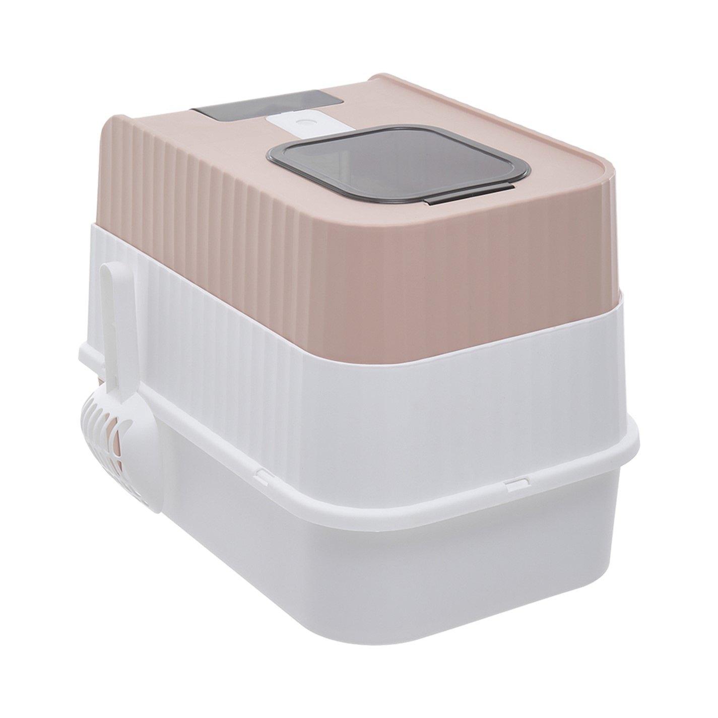 Pink - KIDKID PET - Fully Enclosed Cat Litter Box - 6