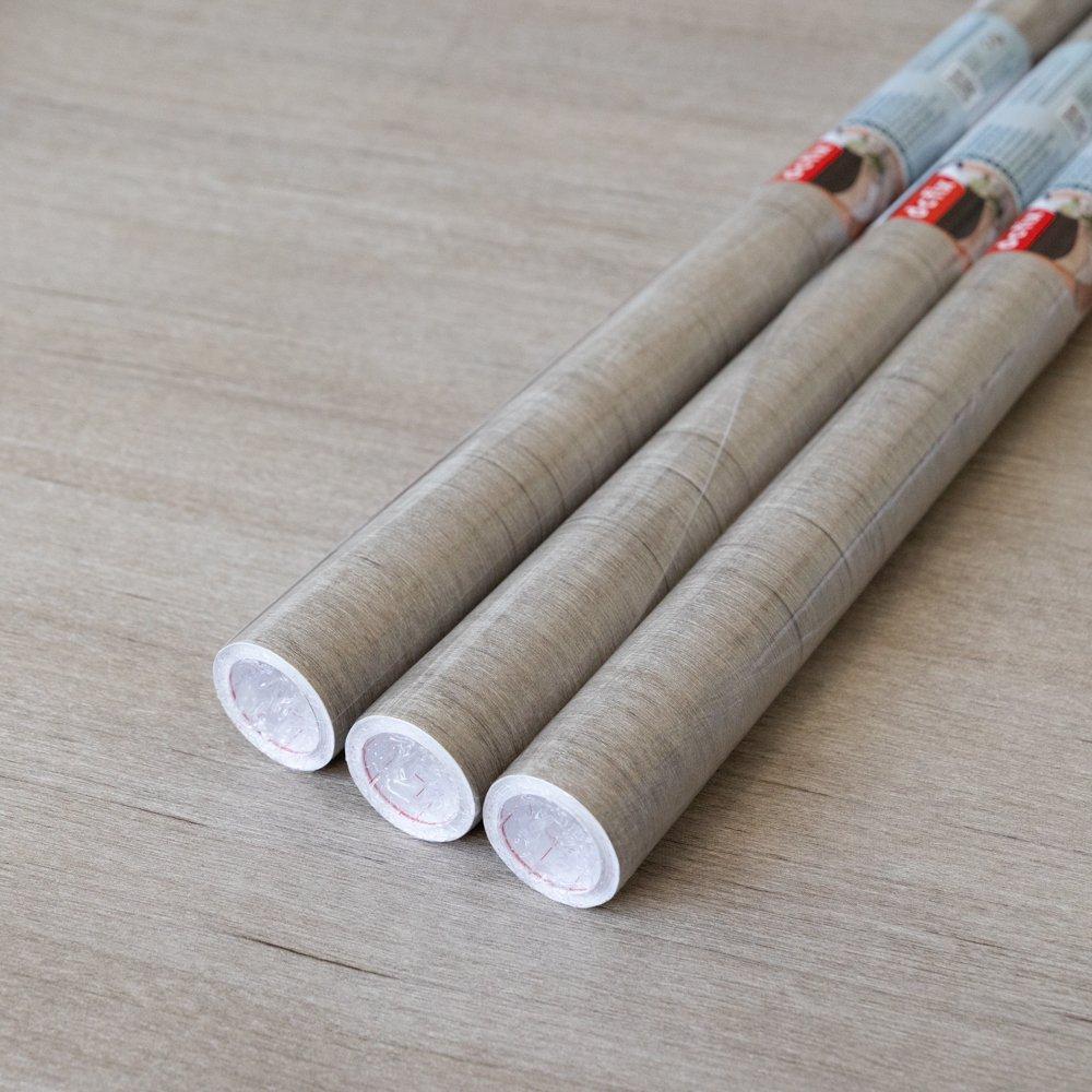 Greige - D C Fix - dc fix Tira Wood Greige Self Adhesive Vinyl Pack 3 - 1