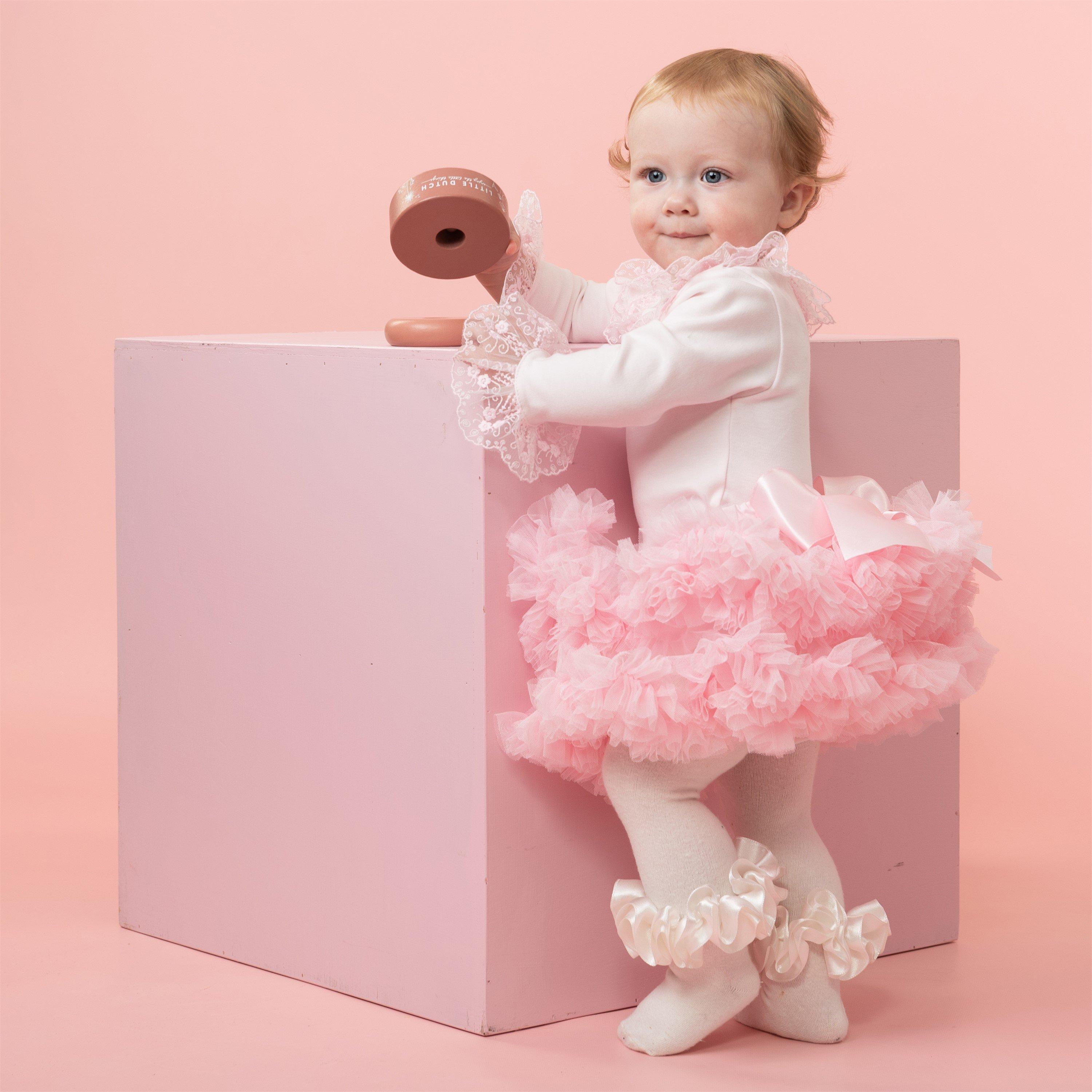 Pink - Caramelo Kids - Kids' Frill Lace Onesie - 3