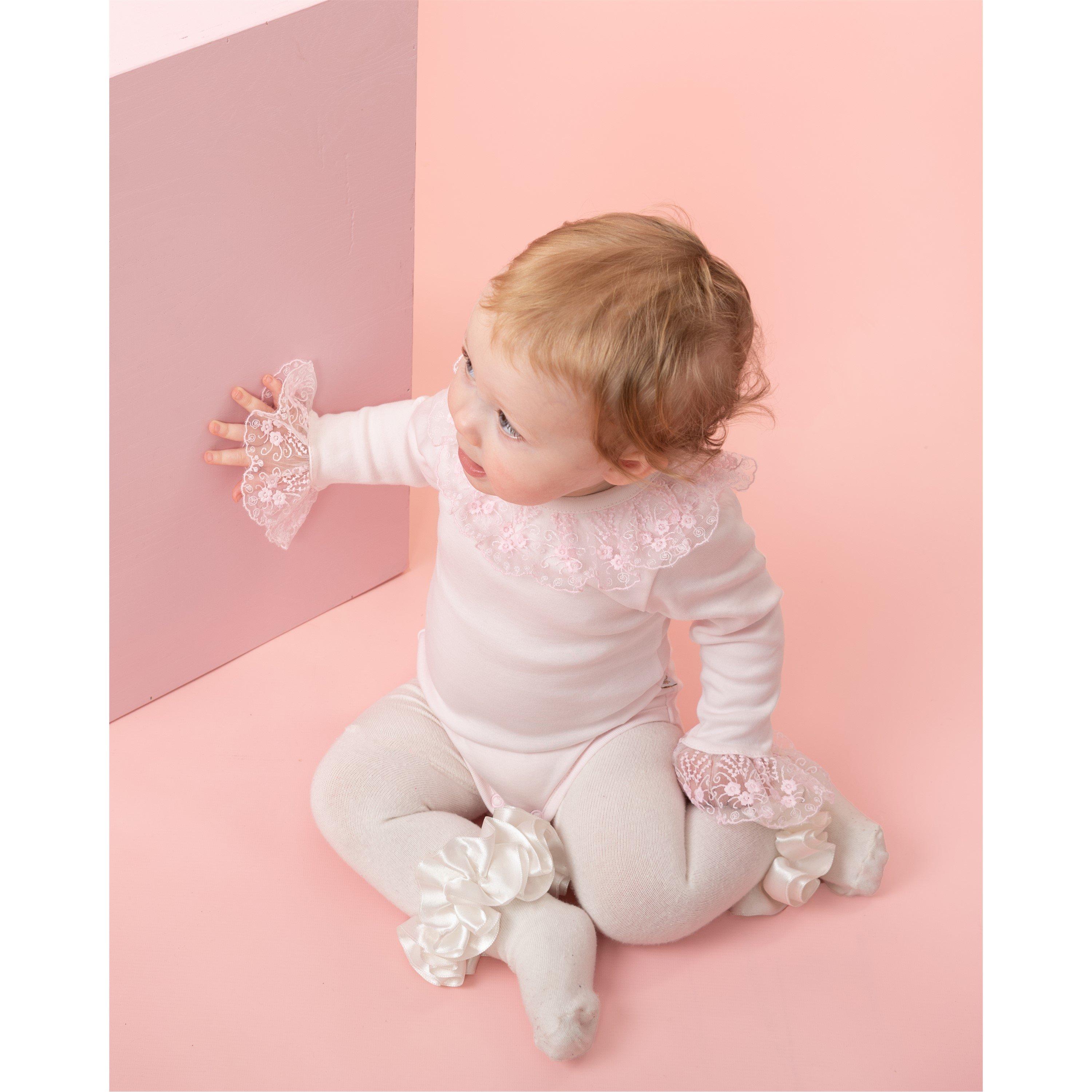 Pink - Caramelo Kids - Kids' Frill Lace Onesie - 5