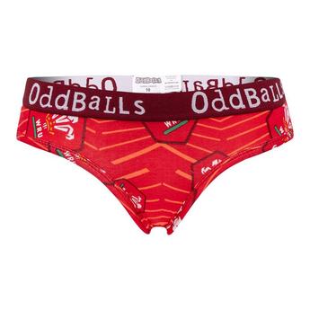 OddBalls OddBall Wales Rugby Ladies Brief