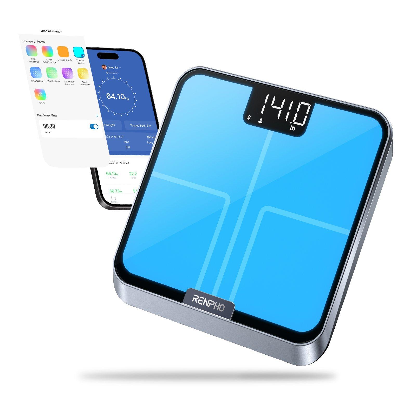 Pink - Renpho - Renpho Elis Chrome Smart Body Scale - 6