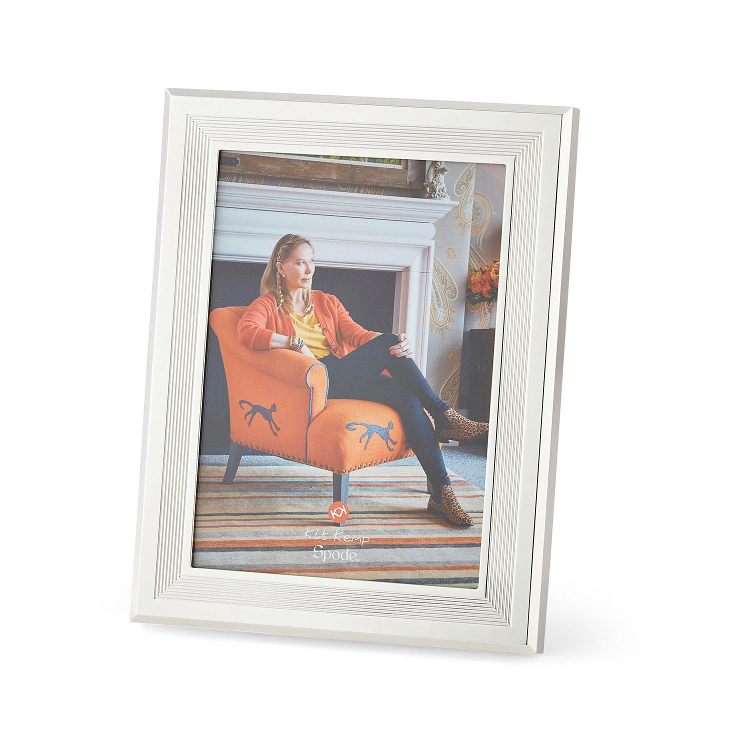 Spode Kit Kemp  Kit Kemp Ribbed Photo Frame 5X7 - Metallics