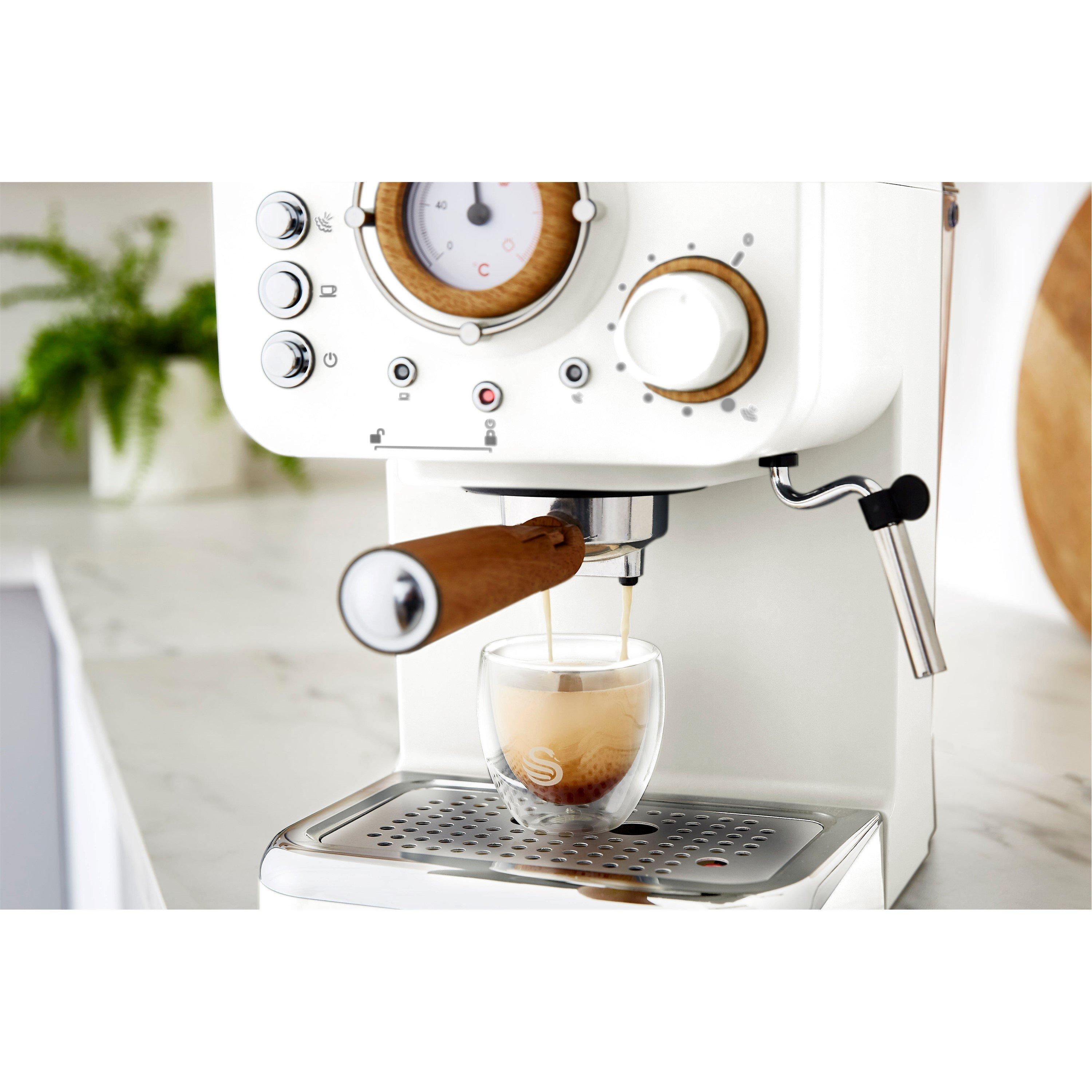 White - Swan - Nordic Espresso Coffee Machine - White - 4