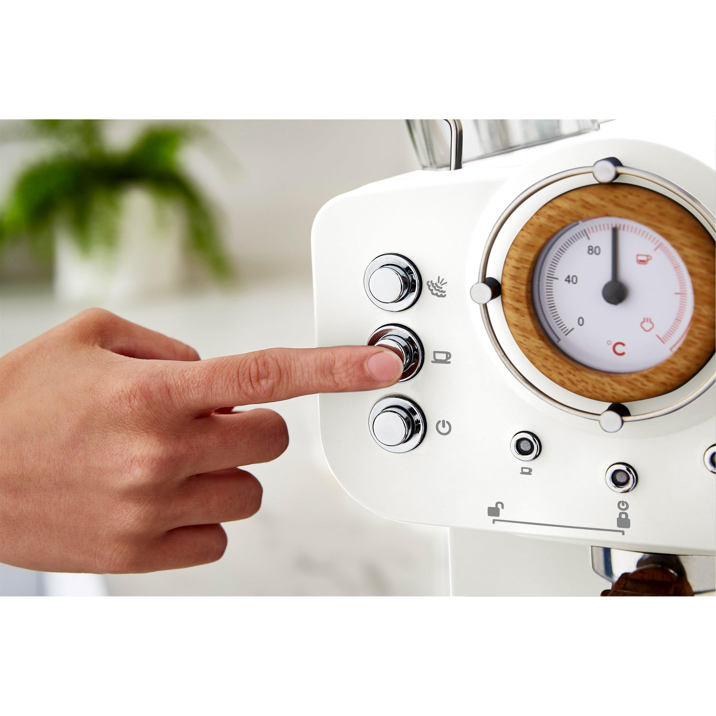 White - Swan - Nordic Espresso Coffee Machine - White - 5