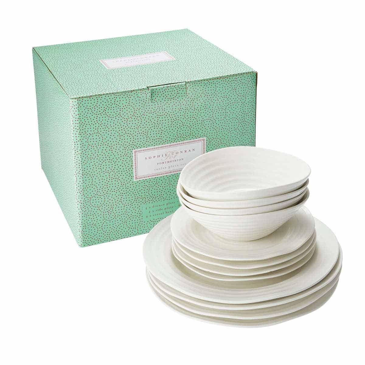 White - Portmeirion - Sophie Conran 12 Piece Dinner Set White - 6