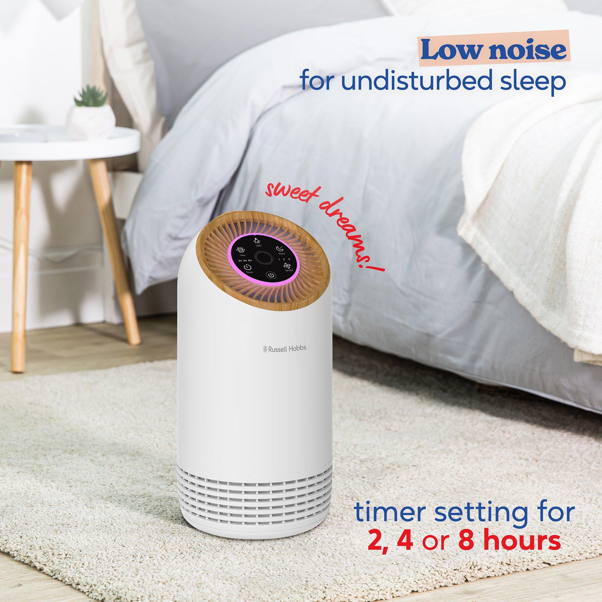 Wood Effect And - Russell Hobbs - RHAP1031WDW Clean Air Compact 2 Air Purifier - 4