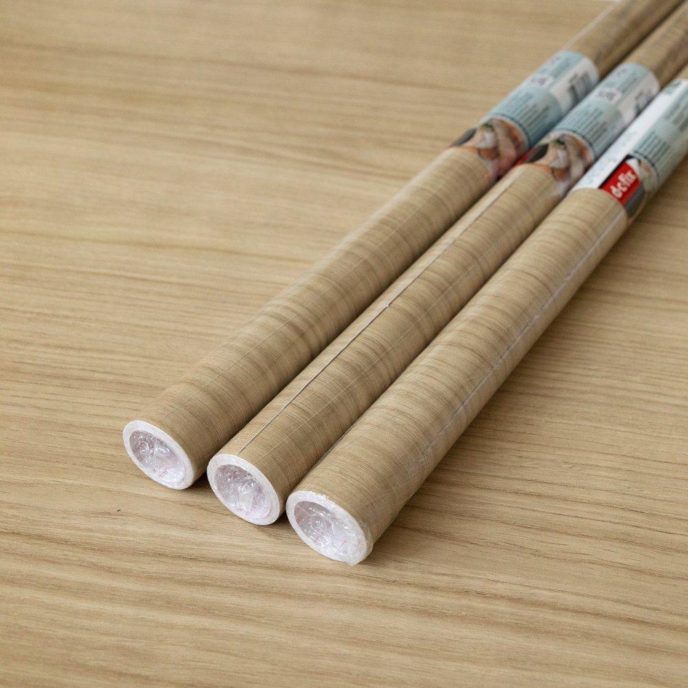 Beige - D C Fix - dc fix Tropea Oak Self Adhesive Vinyl Pack 3 - 1