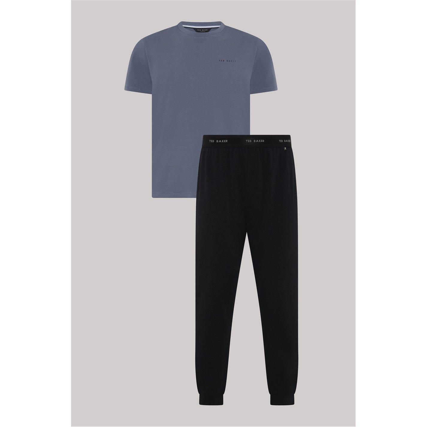 Blu/Nero - Ted Baker - Ted Baker T Shirt & Trouser Sleep Set - 1