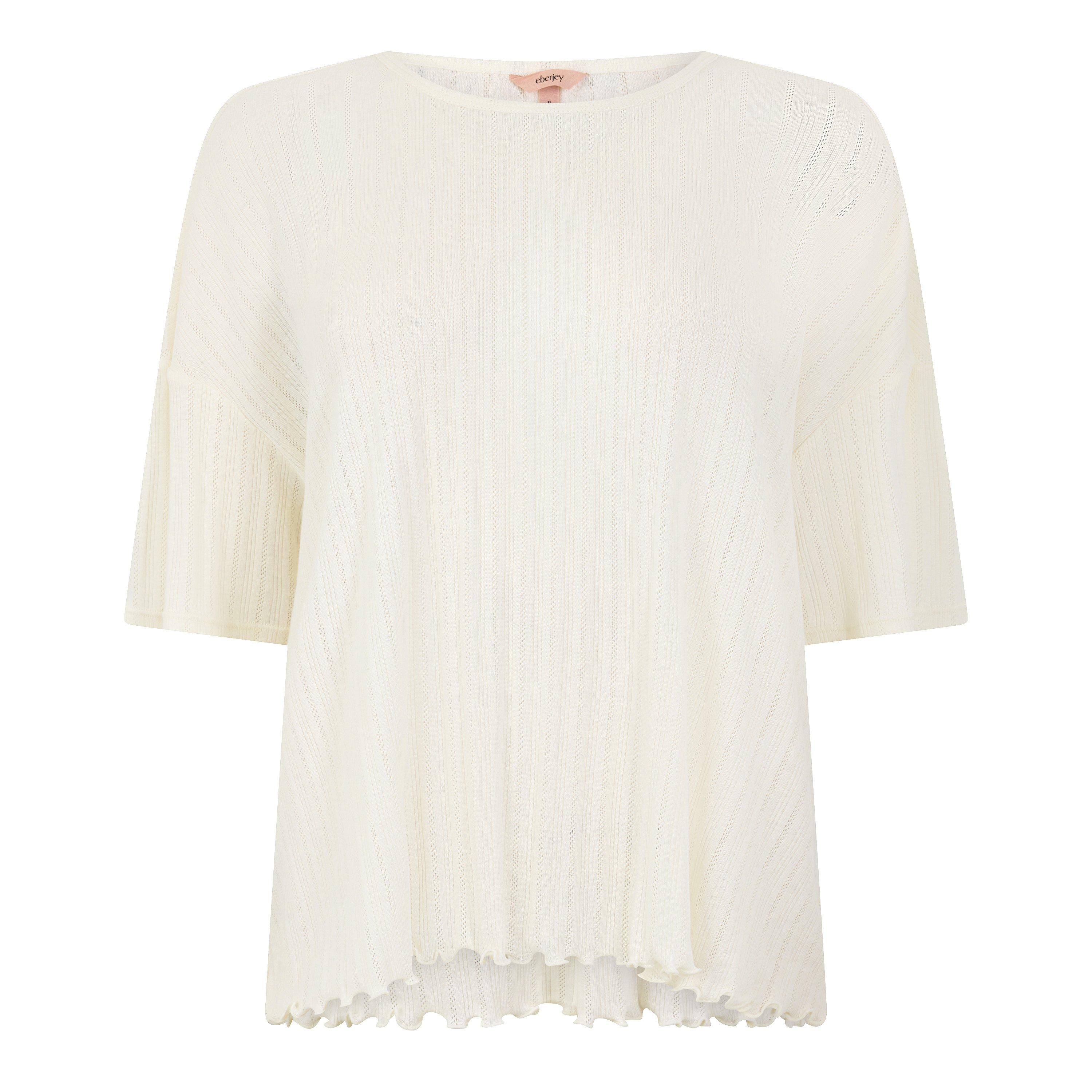 IVORY - Eberjey - POINTELLE S/SLV TEE - 1