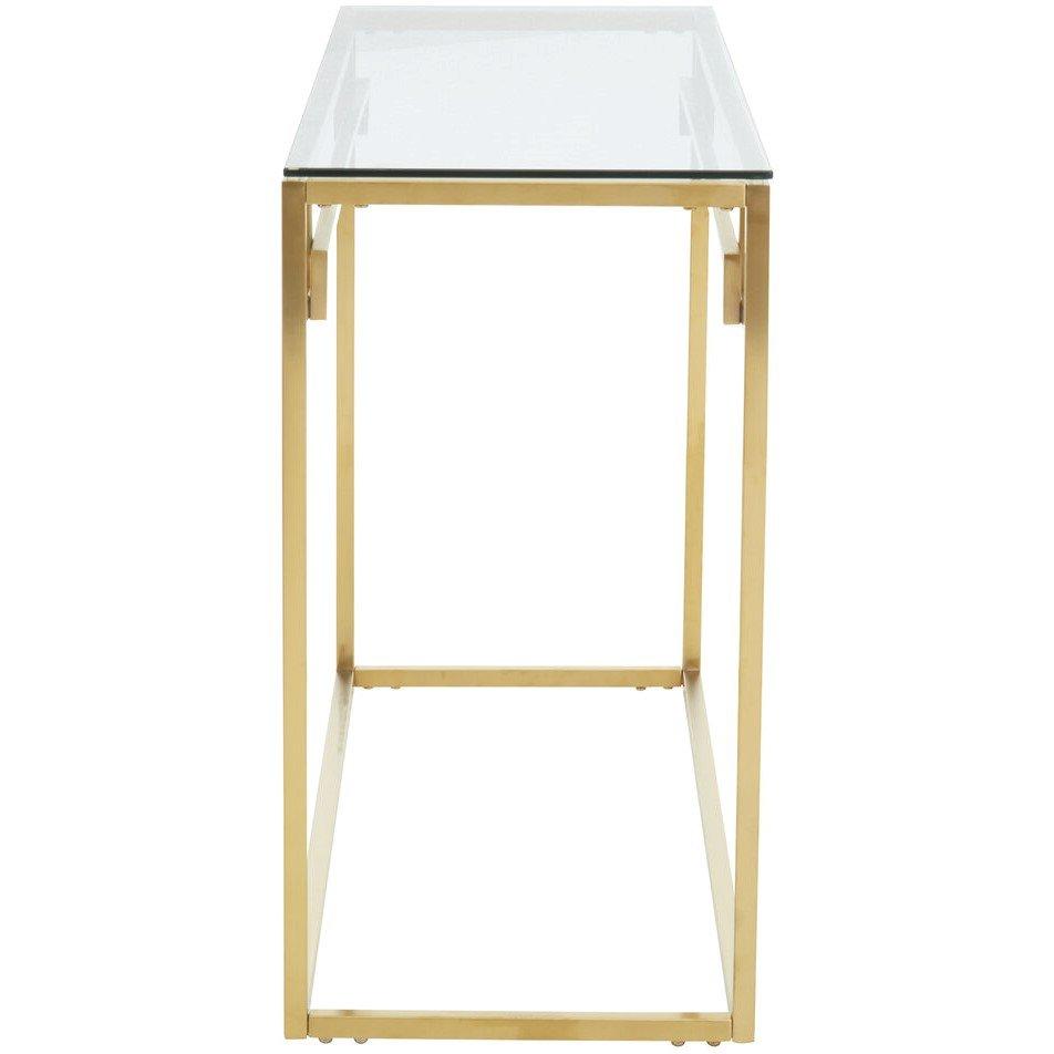Gold - Interiors by Premier - Allure Gold Brushed Console Table - 2