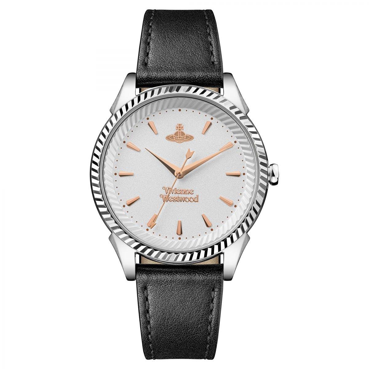 Vivienne Westwood Silver And Black Seymour Watch - Silver White An