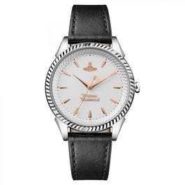 Vivienne Westwood Silver And Black Seymour Watch