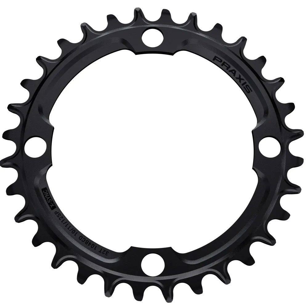 Praxis  Narrow Wide Chain Ring 104 Bcd - Black - 32