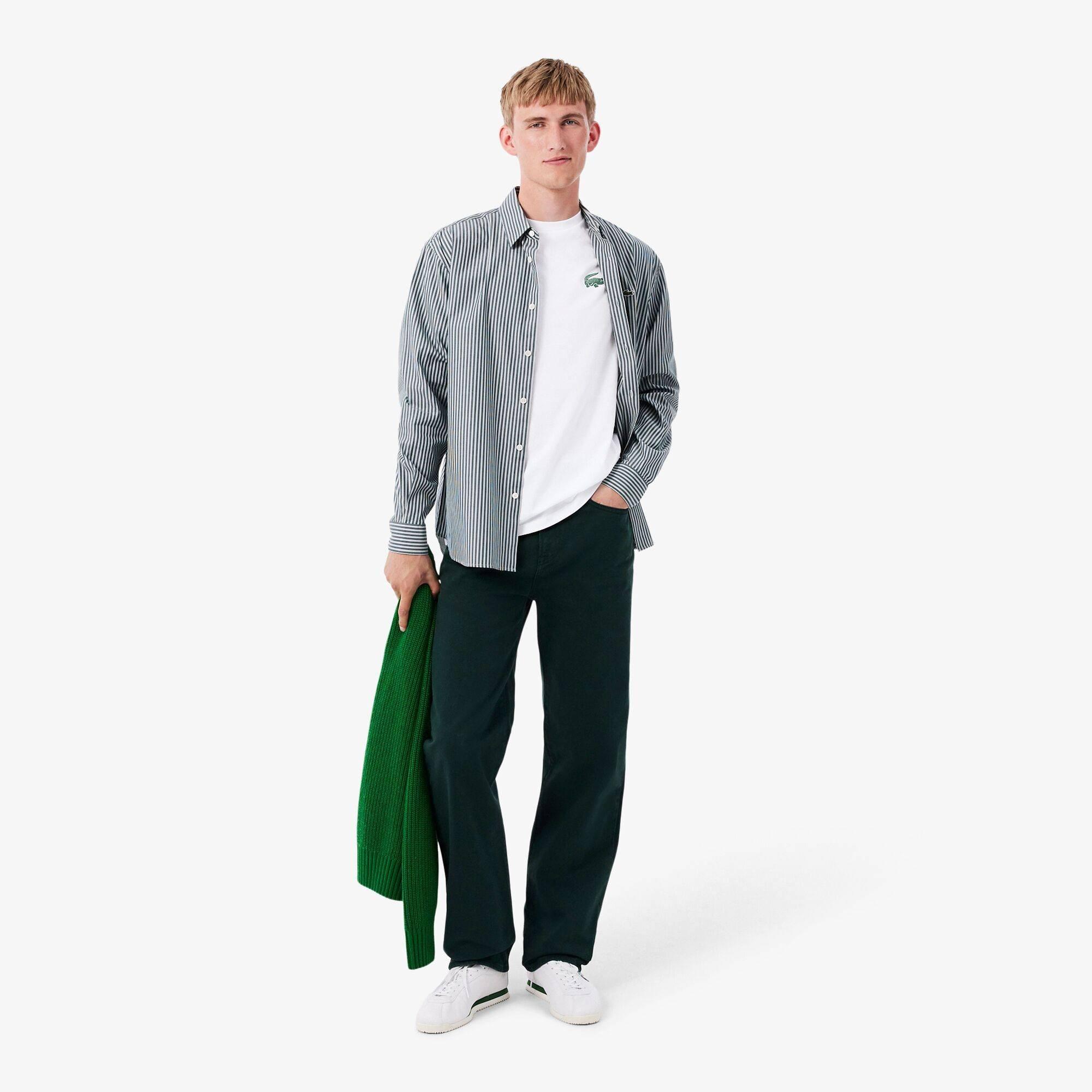 White 737 - Lacoste - Men's Small Croc Pyjama Short Sleeve Top - 4