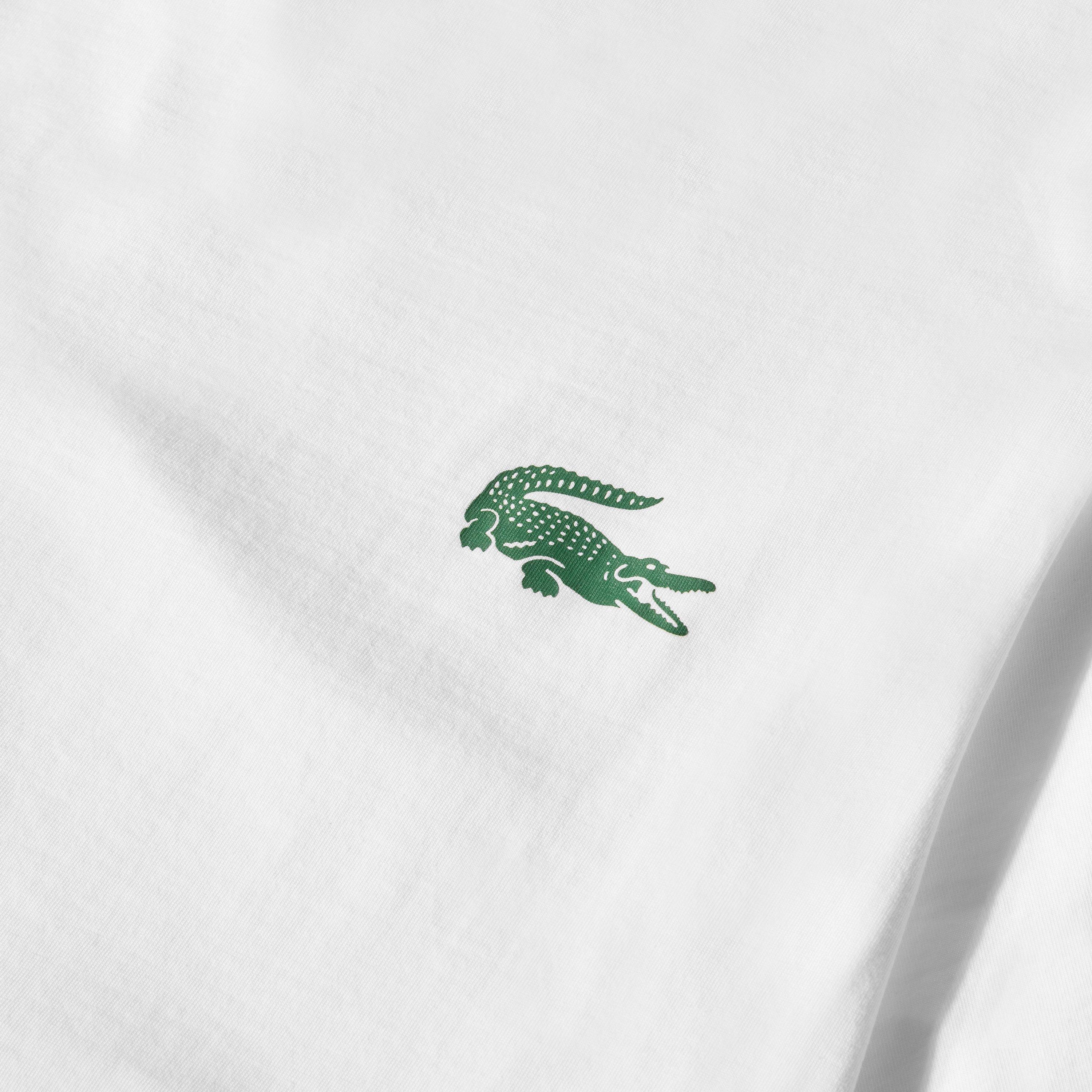 White 737 - Lacoste - Men's Small Croc Pyjama Short Sleeve Top - 5