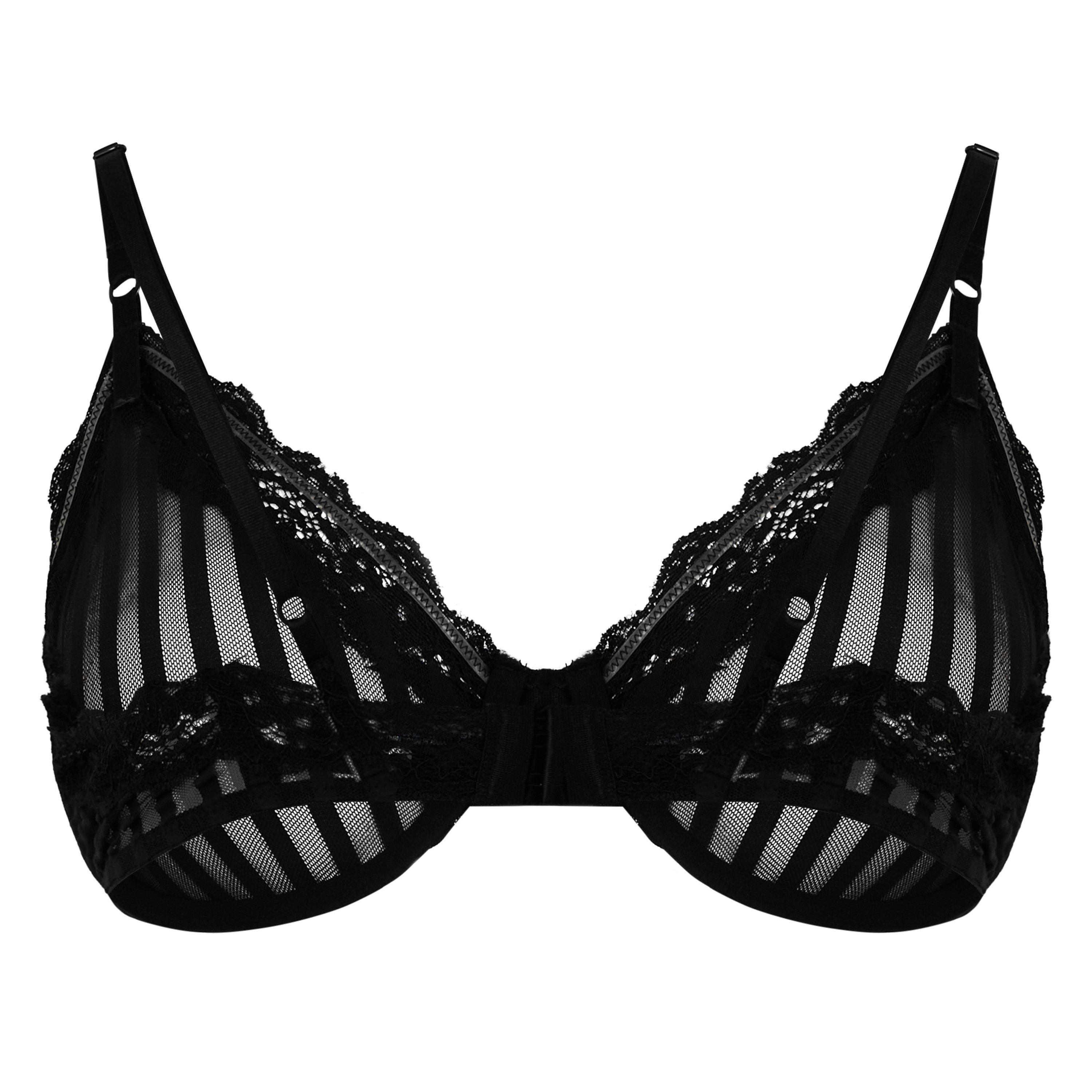 BLACK - Elle MacPherson - SHEER RIBBONS UNDERWIRED - 2