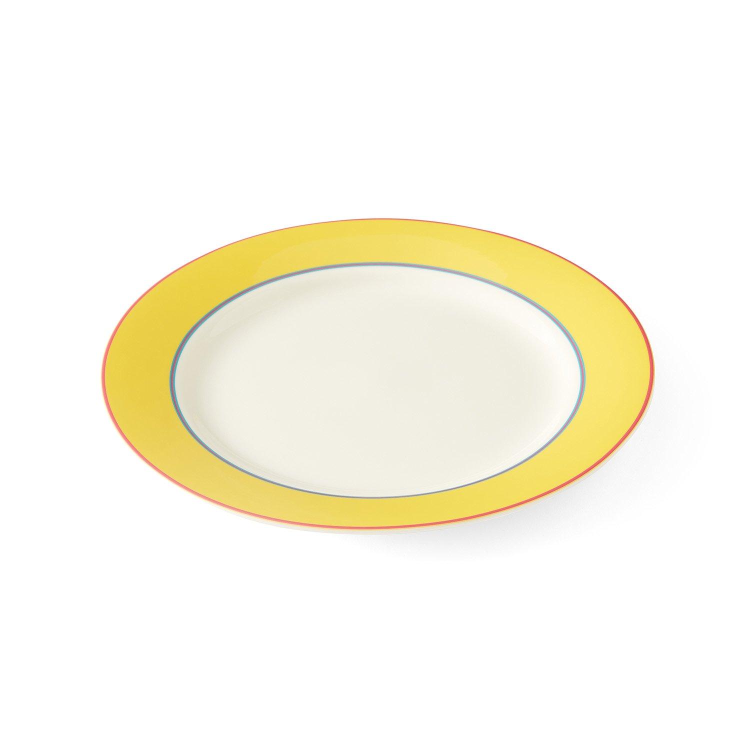 Yellow - Spode Kit Kemp - Kit Kemp Calypso 4 Yellow  Dinner Plates - 3