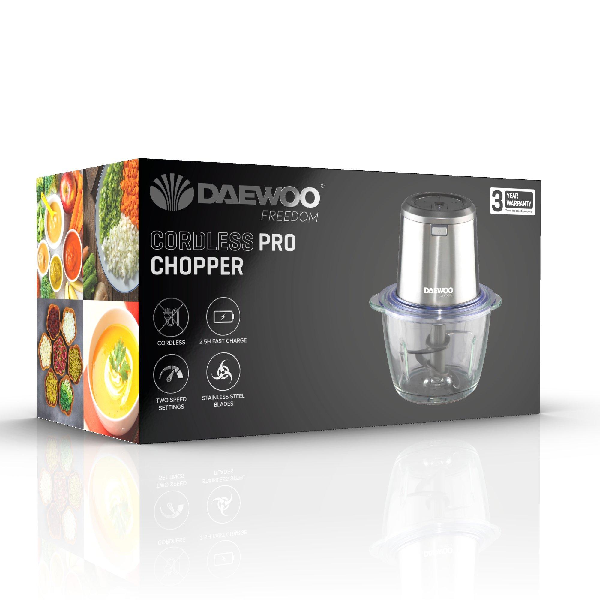 Black - Daewoo Electricals - CORDLESS PRO CHOPPER - 1