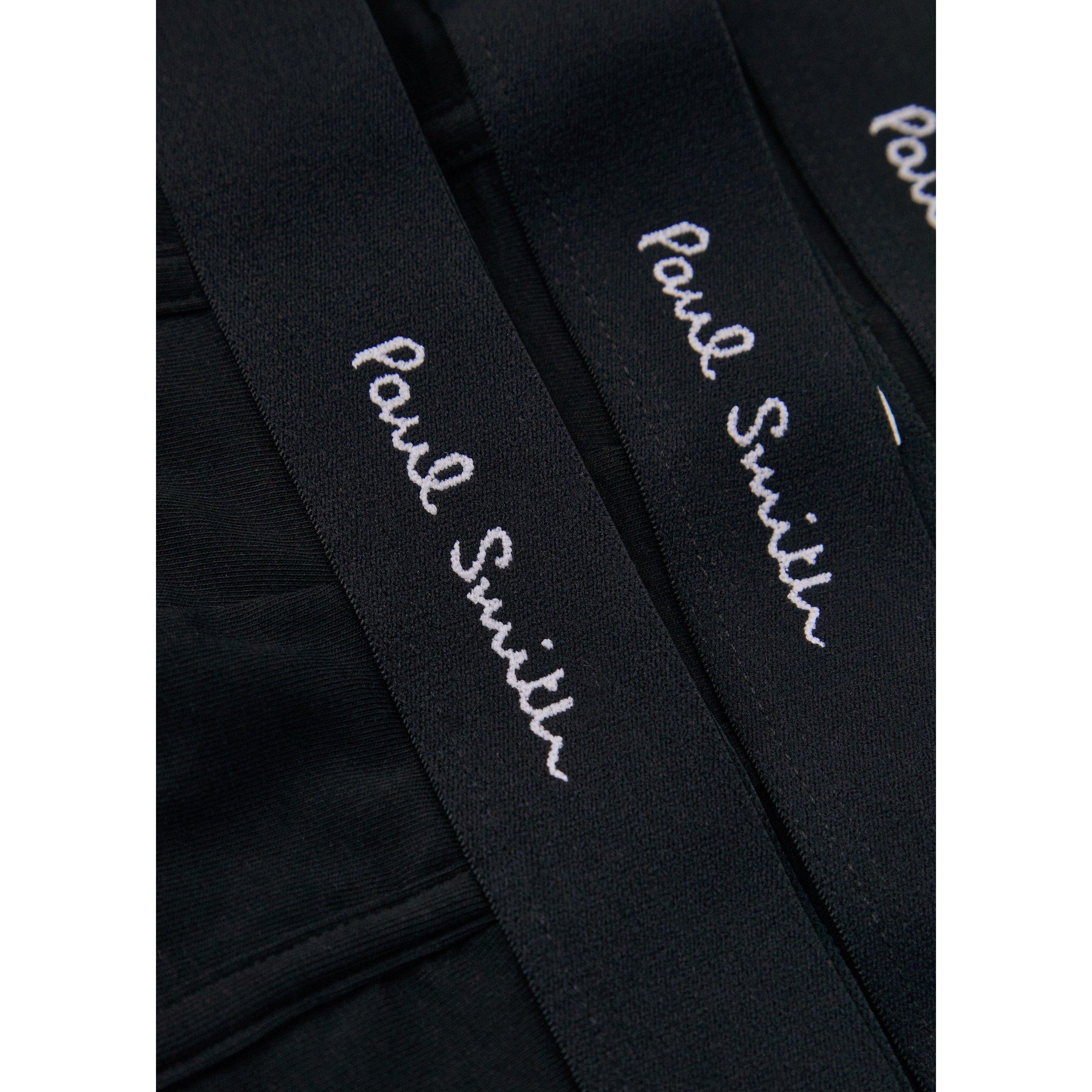 BLACK - Paul Smith - Men's Plain Cotton Trunks, 3 Pack - 2