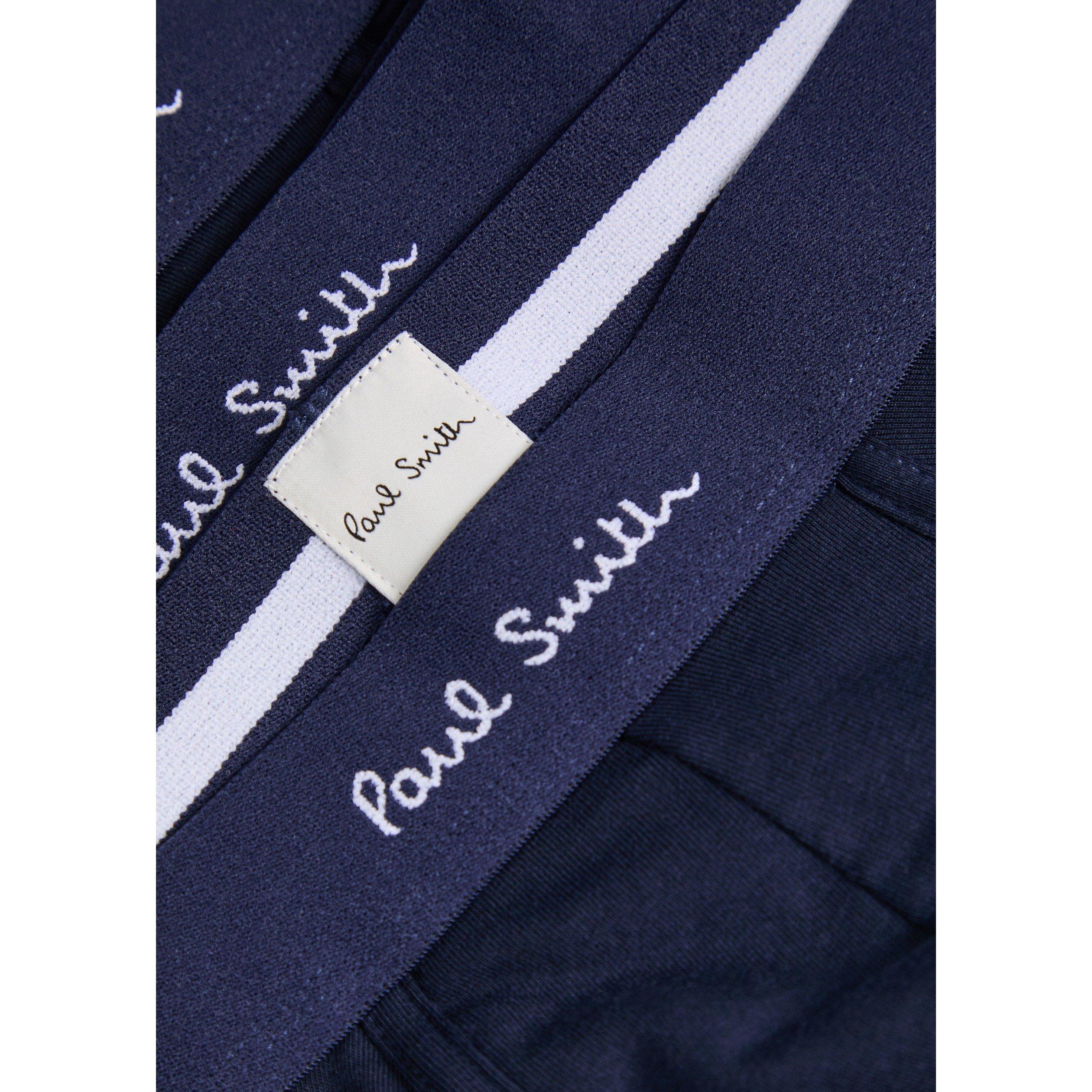 NAVY - Paul Smith - Men's Plain Cotton 3 Pack Trunk - 2