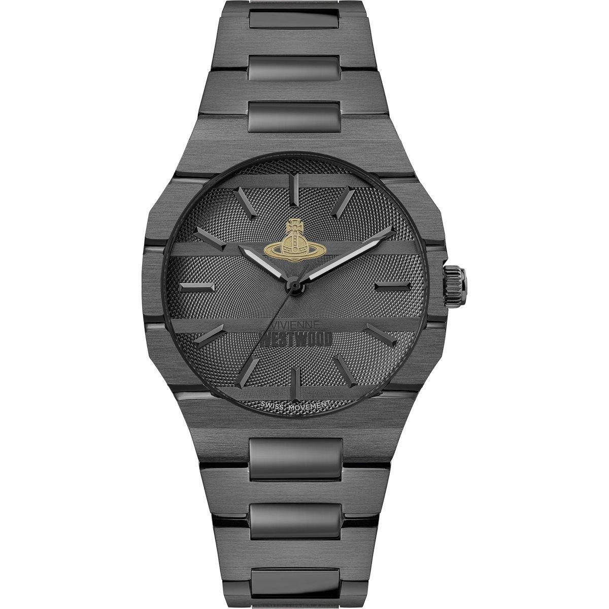 Black And Grey - Vivienne Westwood - The Bank Watch Vv294gygn - 1