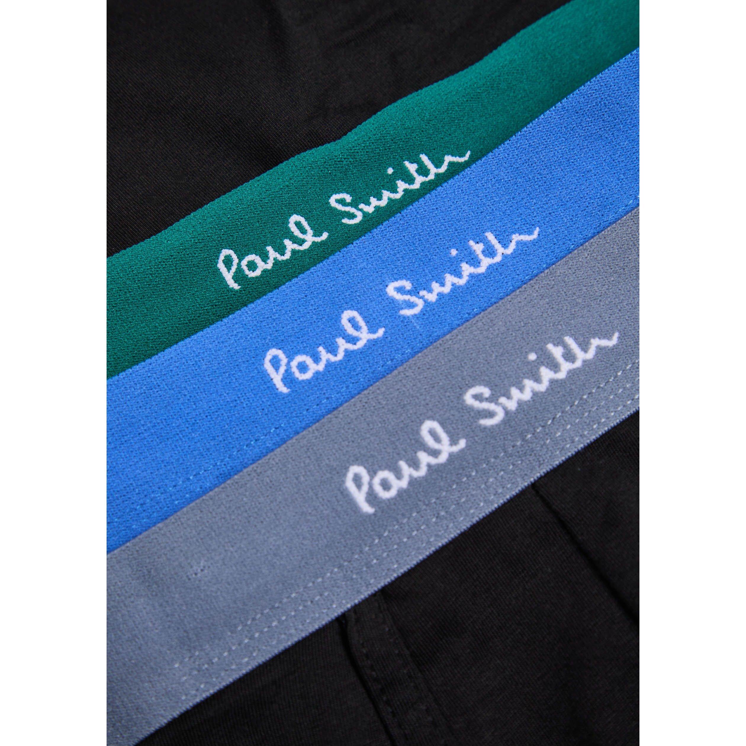 BLACK AND OTHER - Paul Smith - Men's Organic Cotton Trunks 3 Pack - 2