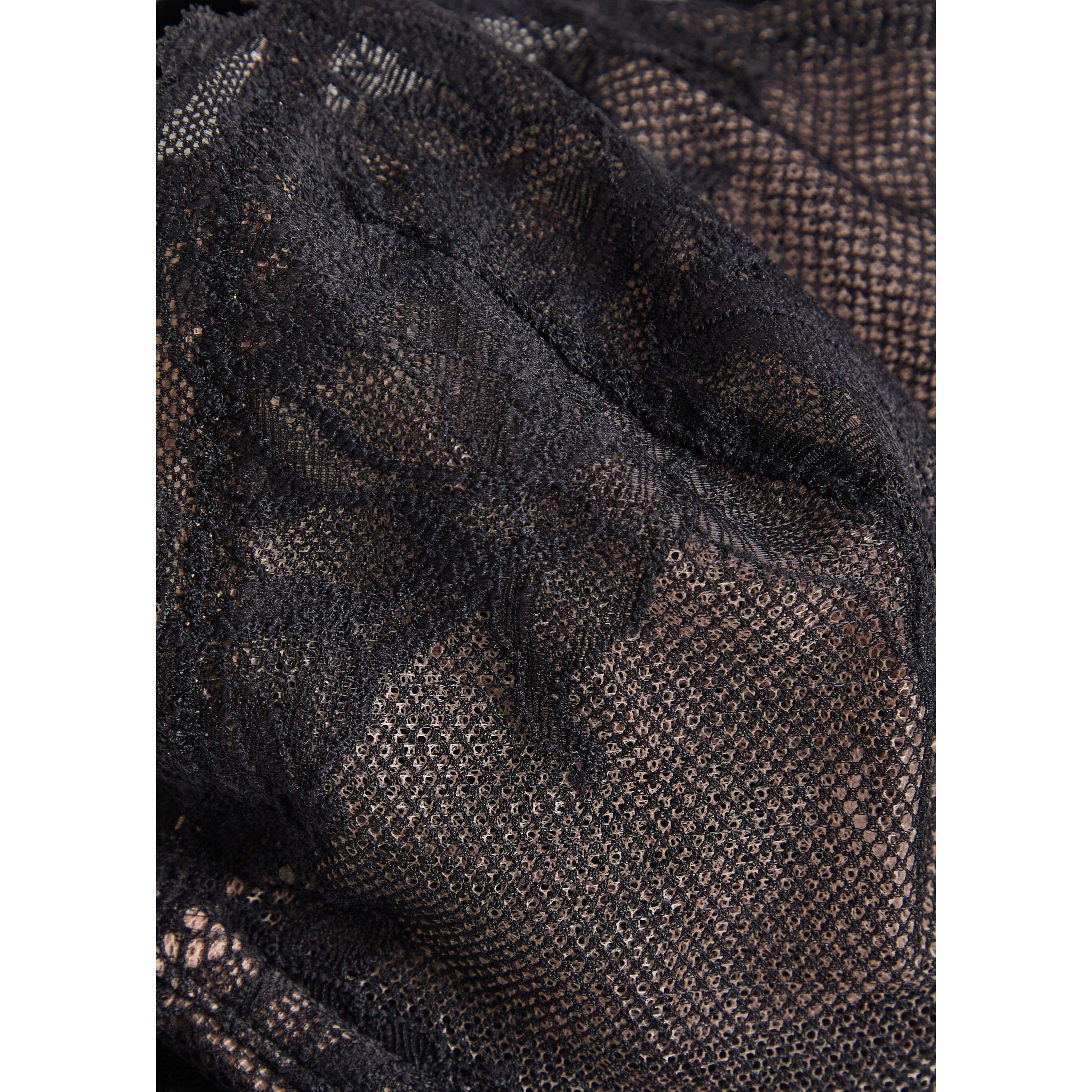 BLACK - Wacoal - Women's B Vivid Attraction Lace Demi Bra - 4