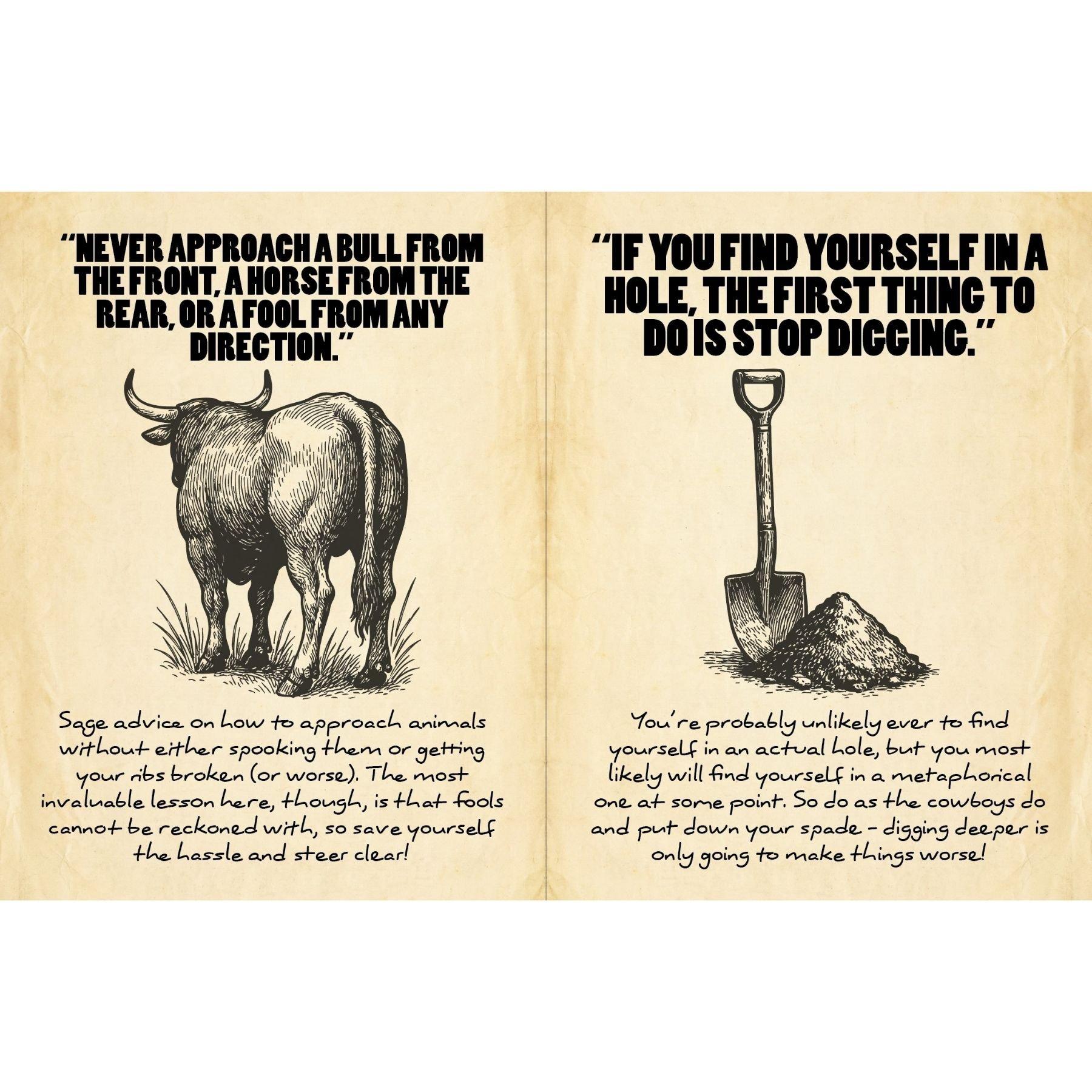 Multi - Boxer Gifts - Cowboy Wisdom Gift Book: Wild West Solutions - 6