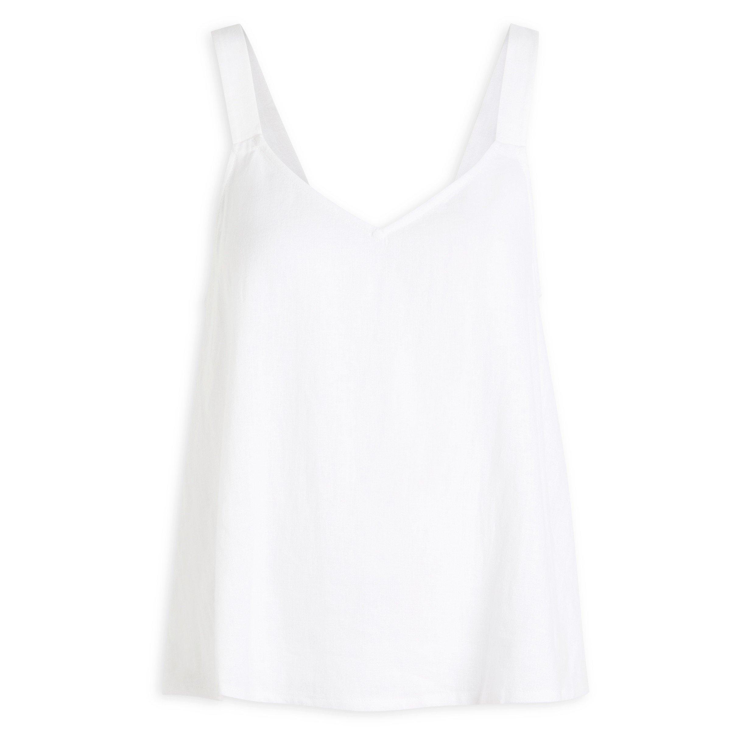 WHITE - Eberjey - T LINEN BLEND V NECK CAMI