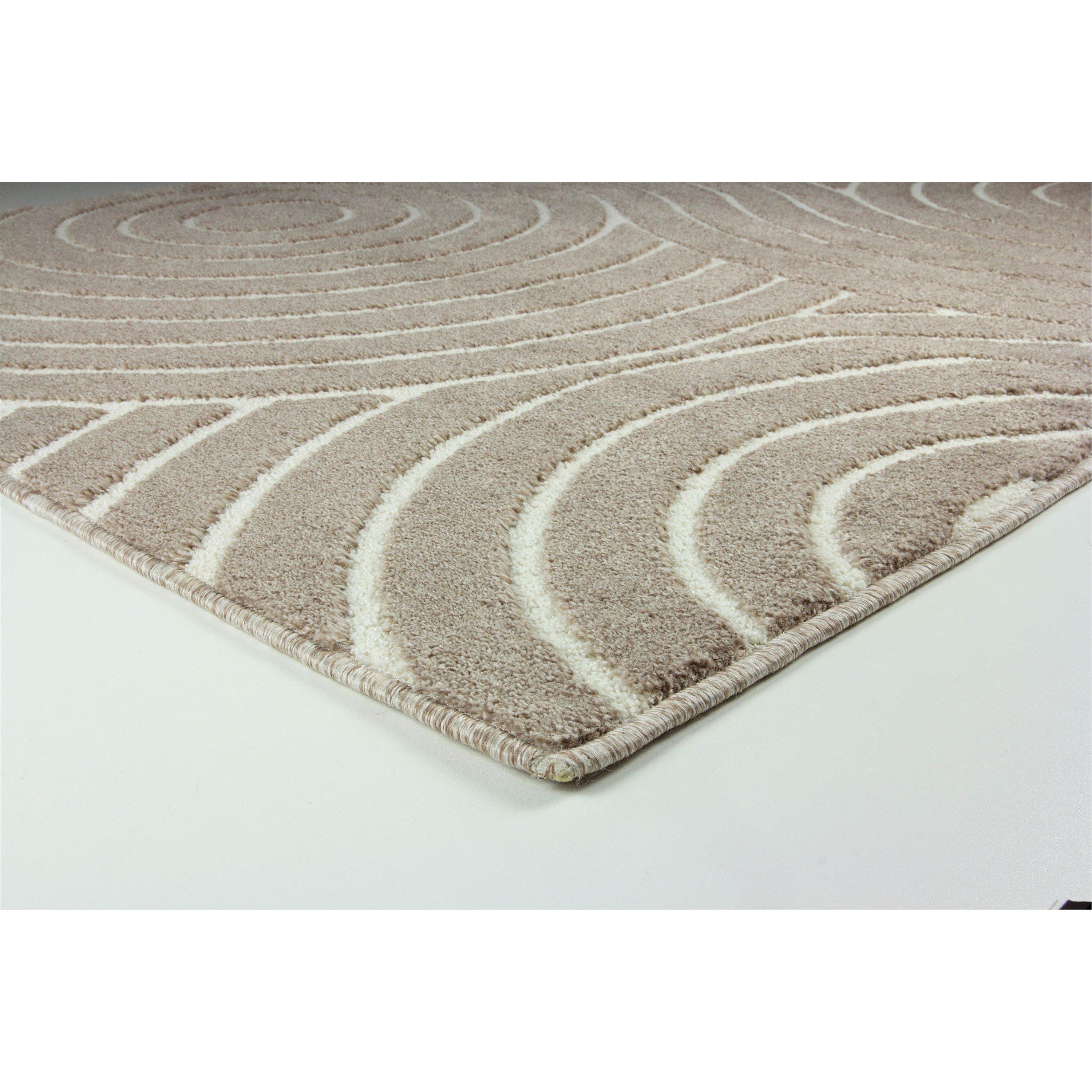 Neutral - Arthouse - Rhythm Sculpt Natural 160 x 230cm Rug - 2