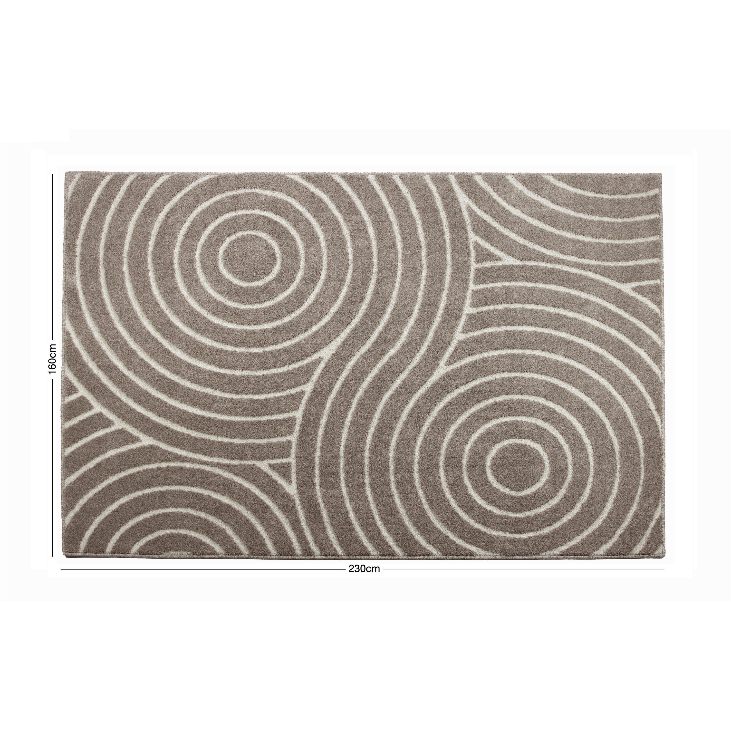 Neutral - Arthouse - Rhythm Sculpt Natural 160 x 230cm Rug - 5