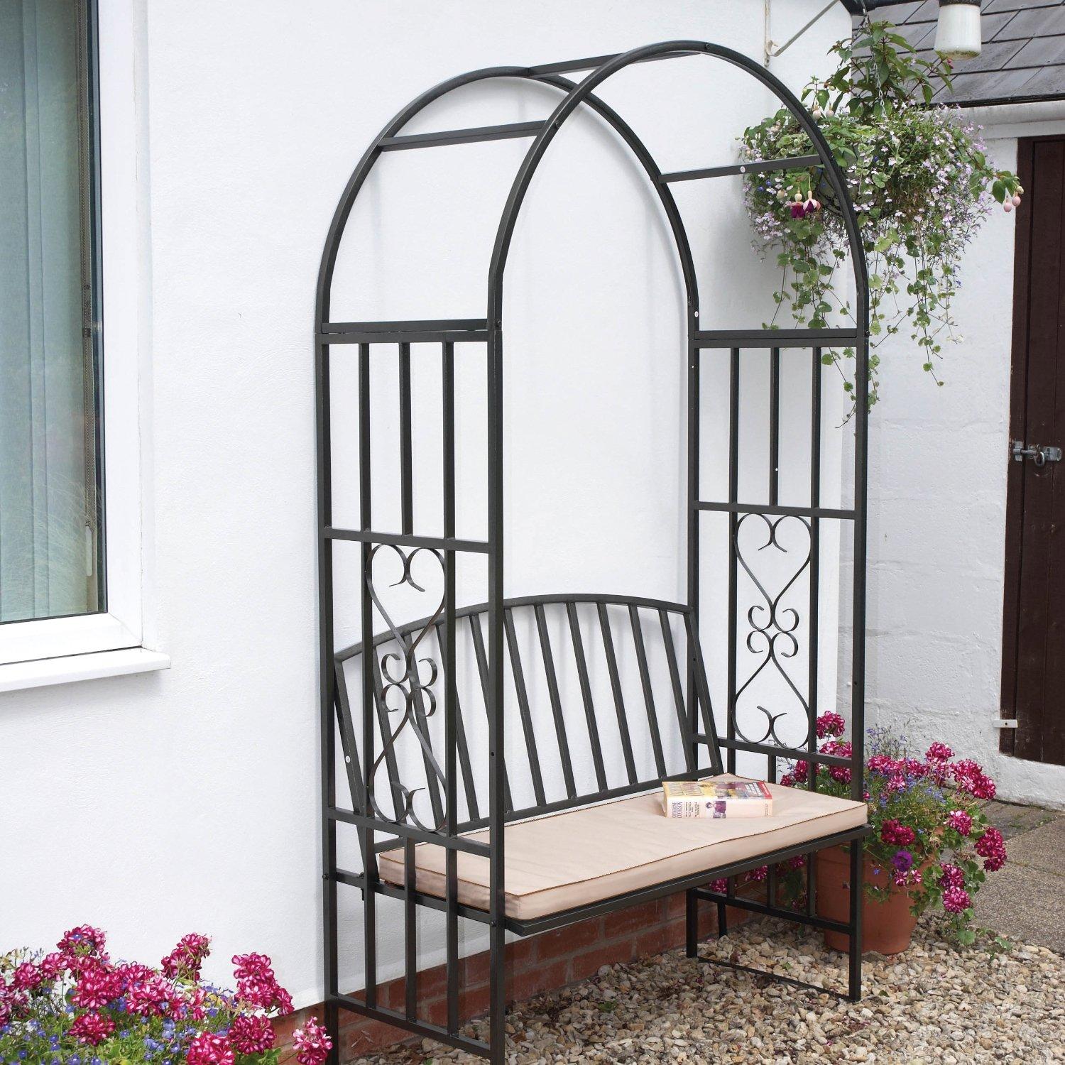 Greenhurst Huntingdon Arch & Bench with Cushion