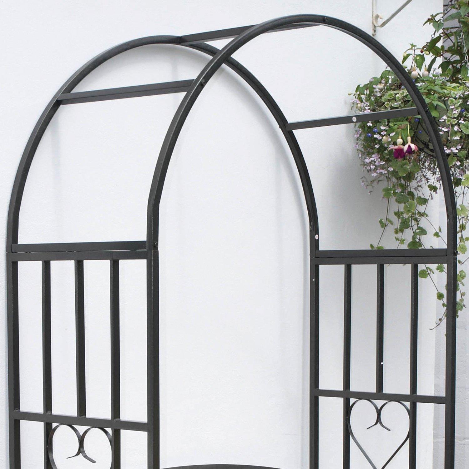 Black - Greenhurst - Huntingdon Arch & Bench with Cushion - 3