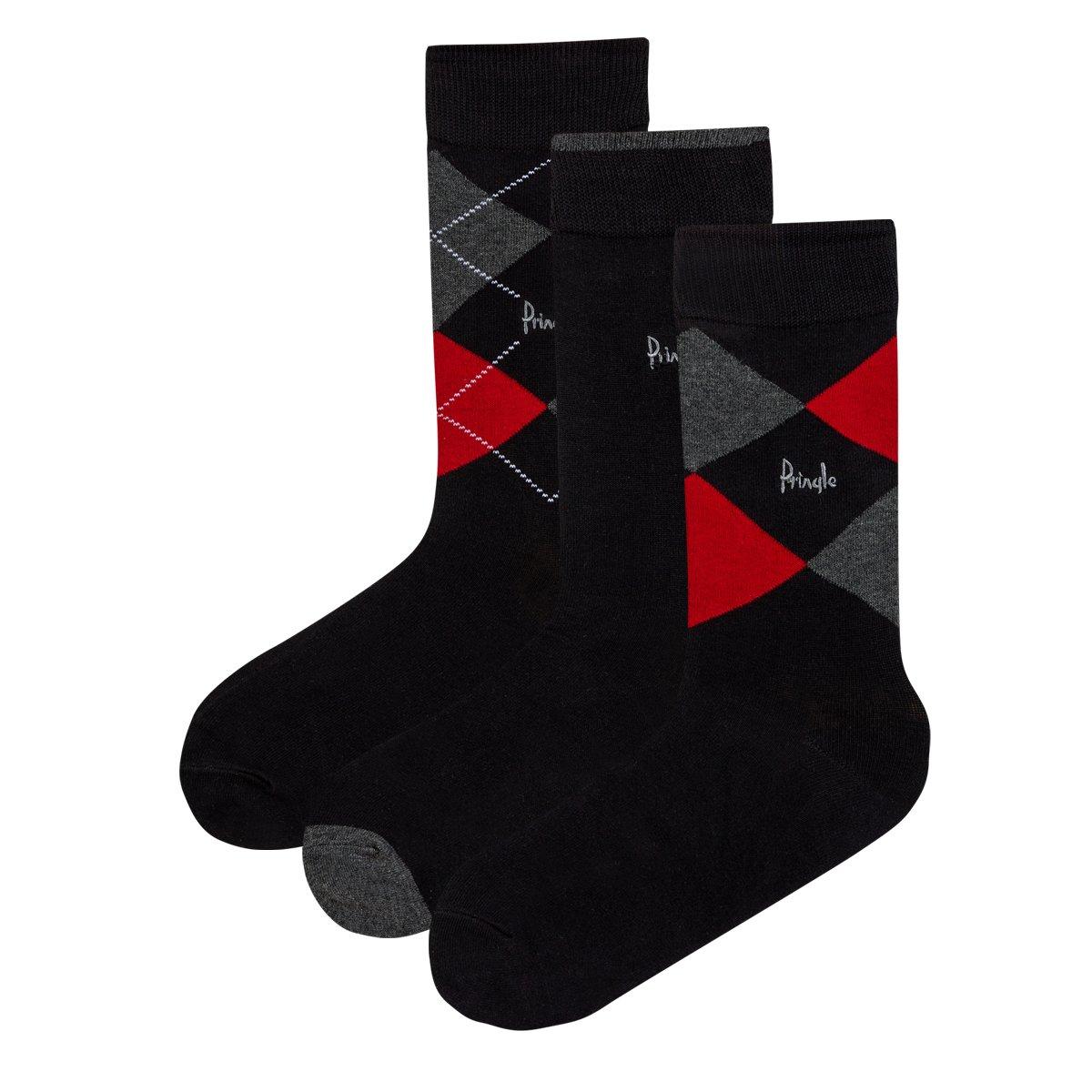Nero - Pringle - Argyle Gift Box Cotton Socks 3 Pack - 3