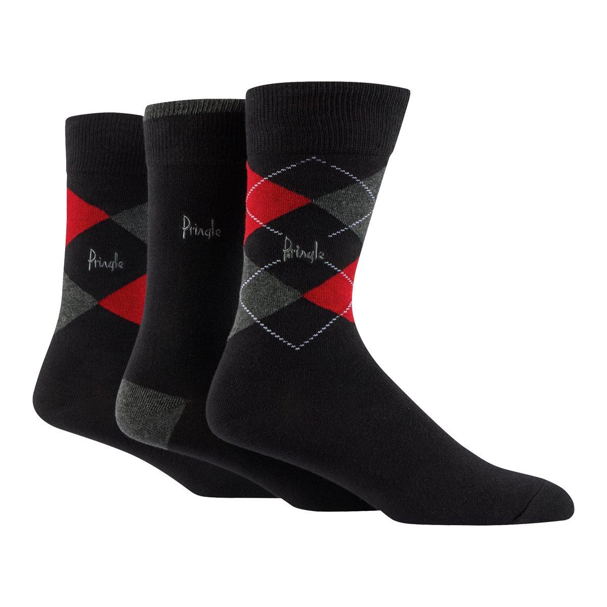 Nero - Pringle - Argyle Gift Box Cotton Socks 3 Pack - 5