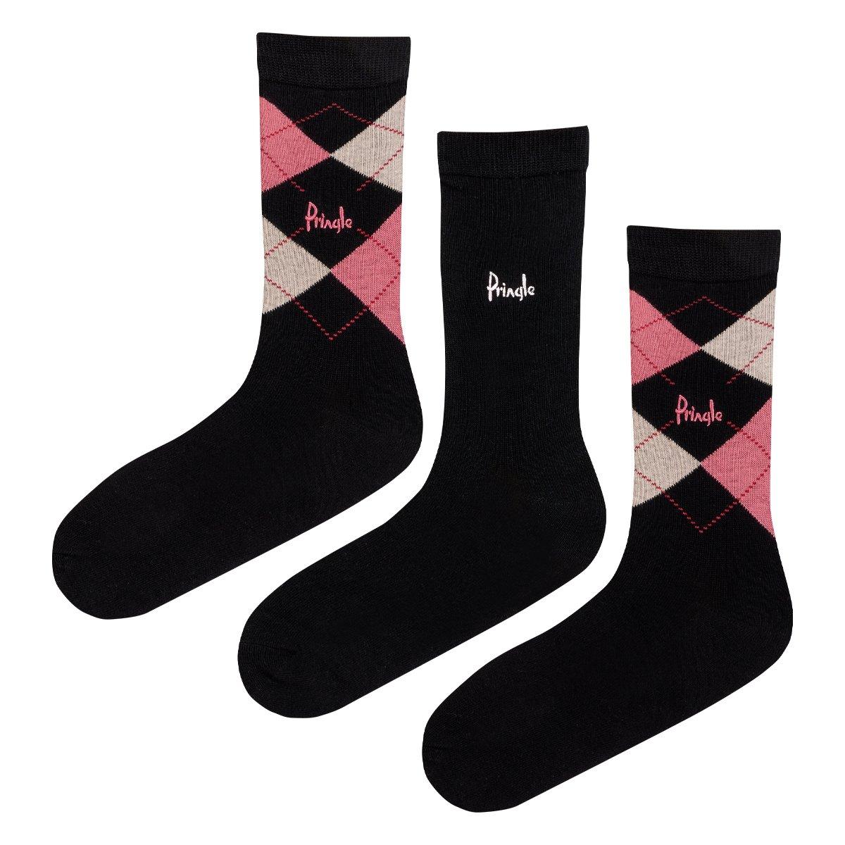 Preto - Pringle - 3 Pack Socks - 3