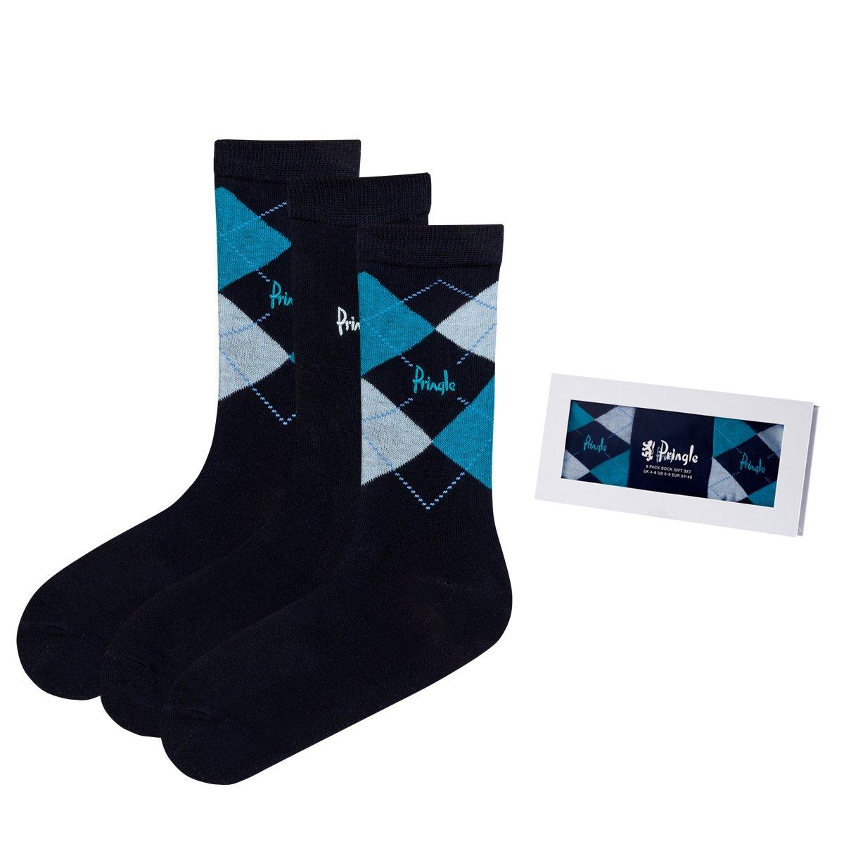 Navy - Pringle - 3 Pack Socks - 5