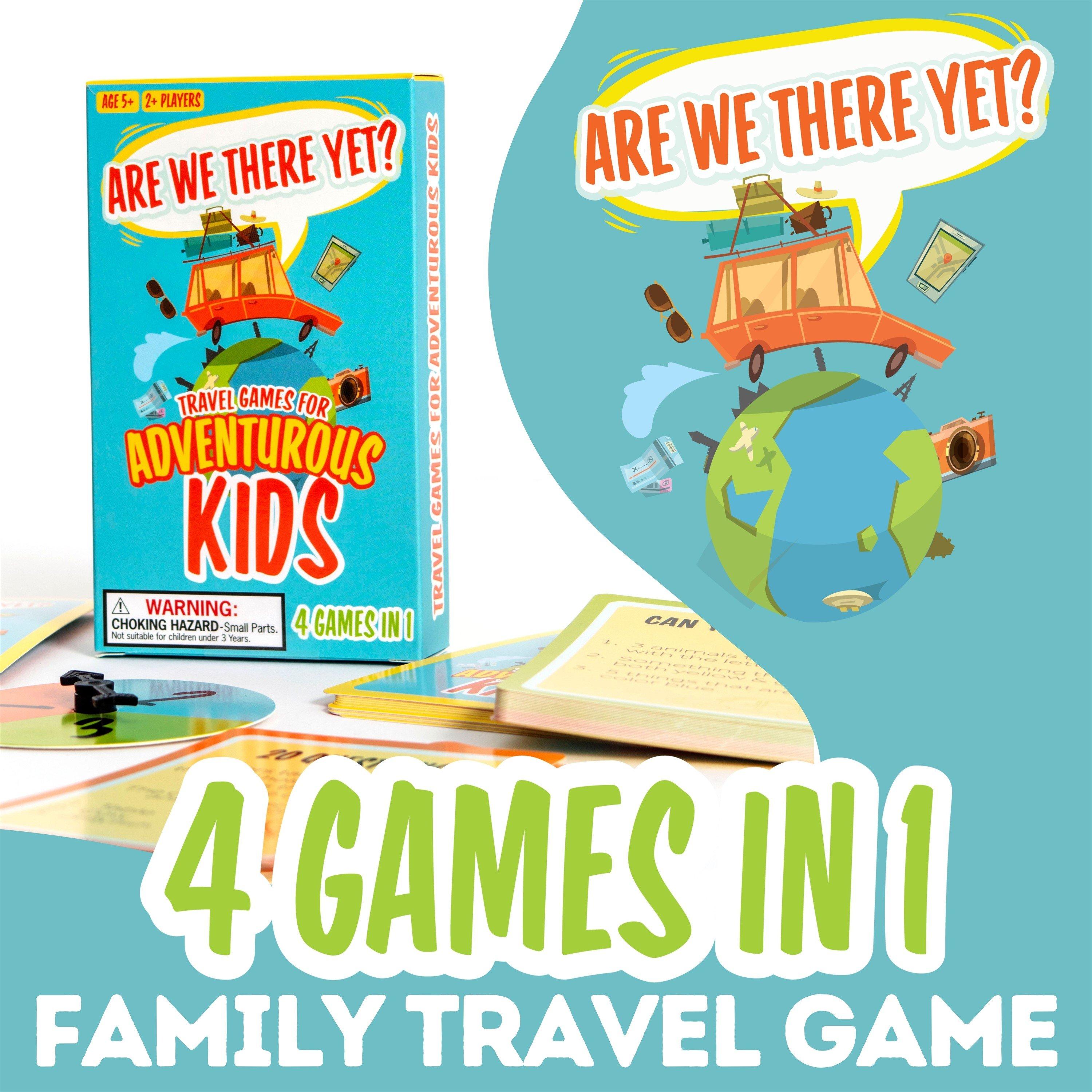 Multi - Boxer Gifts - Are We There Yet? Family Travel Game - 4 in 1 Game - 2