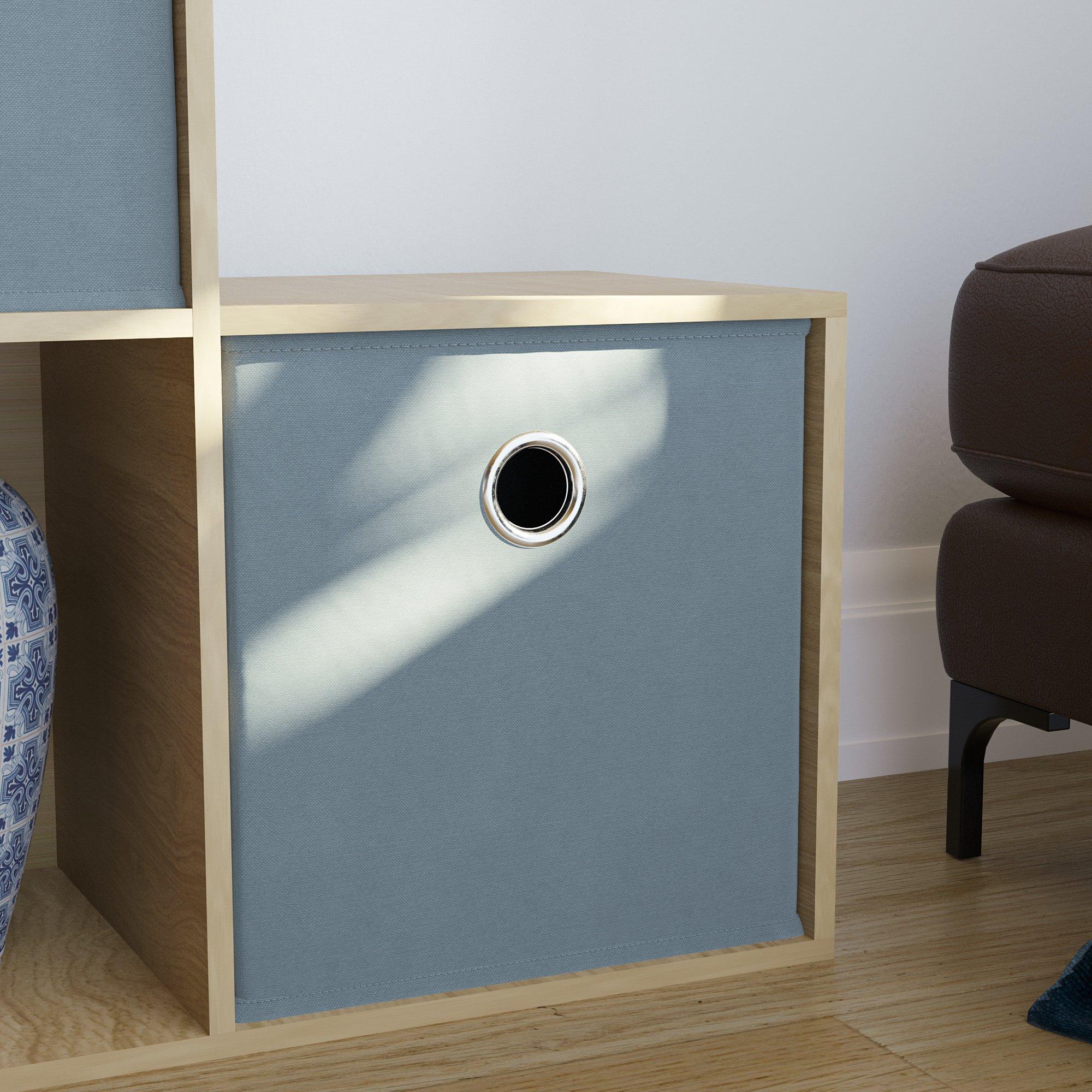 Grey - Lassic - 10 Cube Storage Unit (O) + Set of 5 Storage Cubes - 6