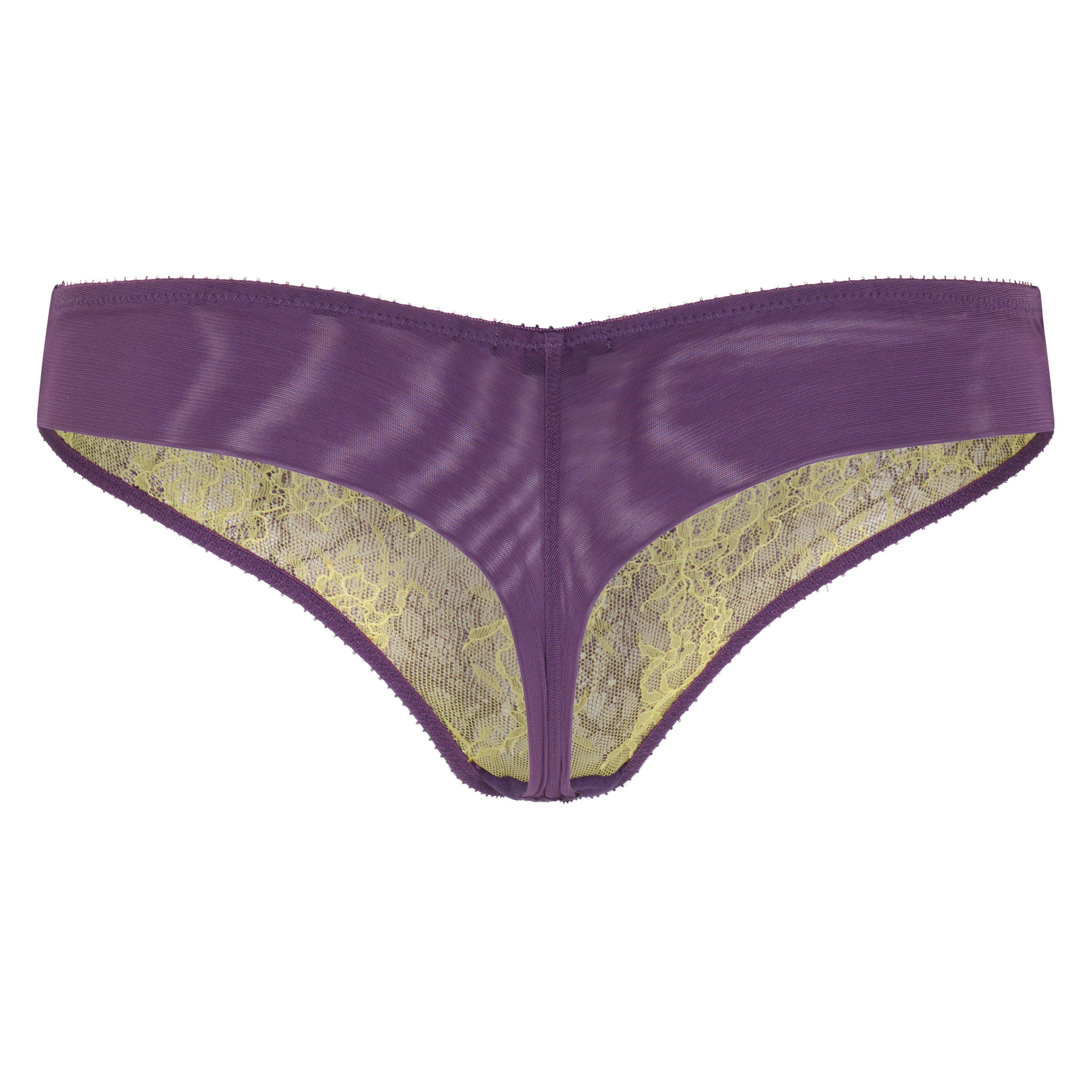PURPLE AND OTHE - Elle MacPherson - EYELASH THONG - 2