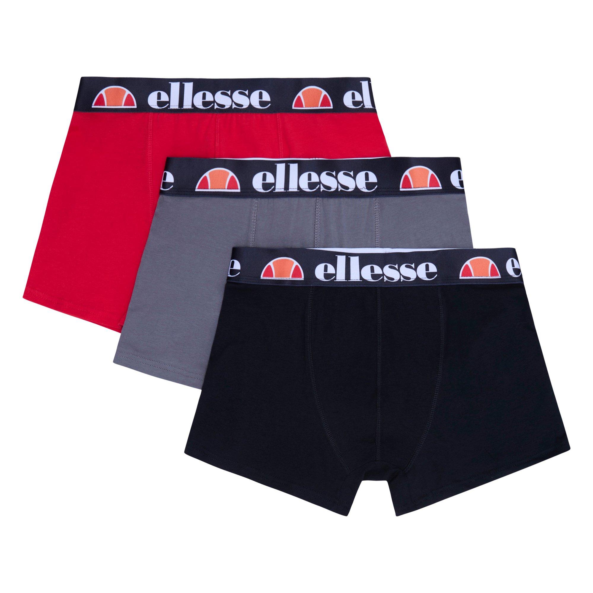 Red/Grey/Black - Ellesse - 3 pk Boxers Sn99 - 3