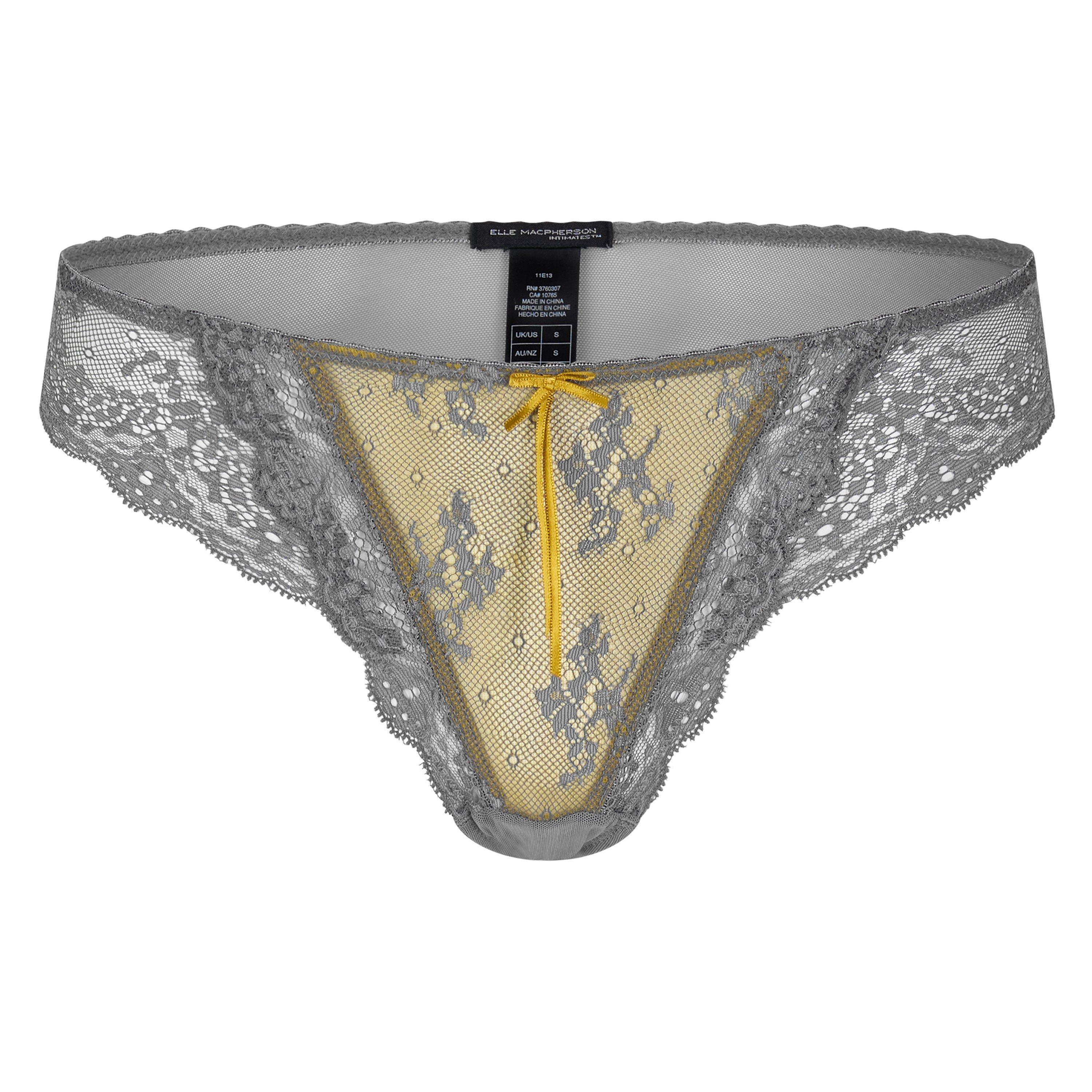YELLOW AND OTHE - Elle MacPherson - DENTELLE THONG - 1