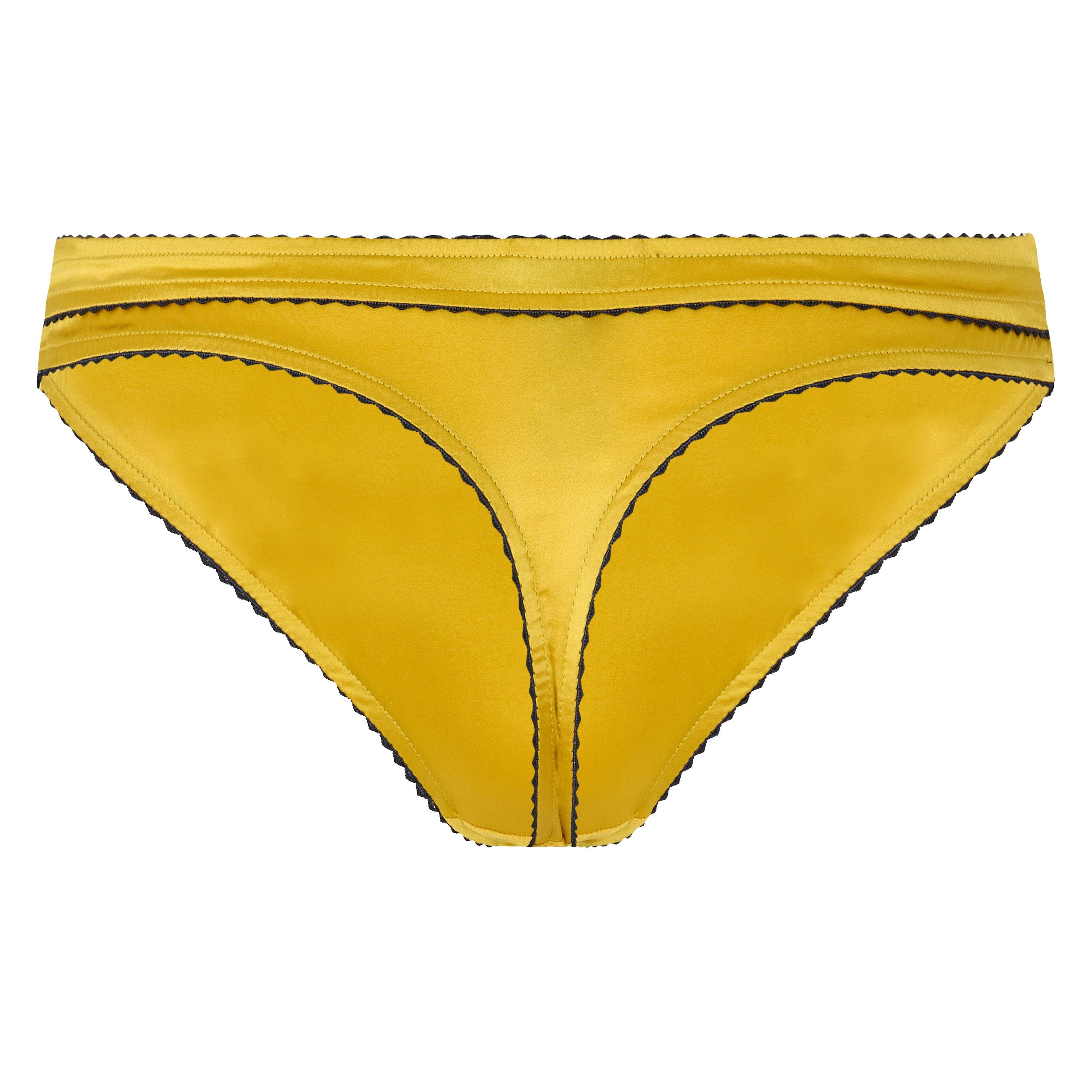 YELLOW - Elle MacPherson - Women's Casablanca Silk Thong - 2