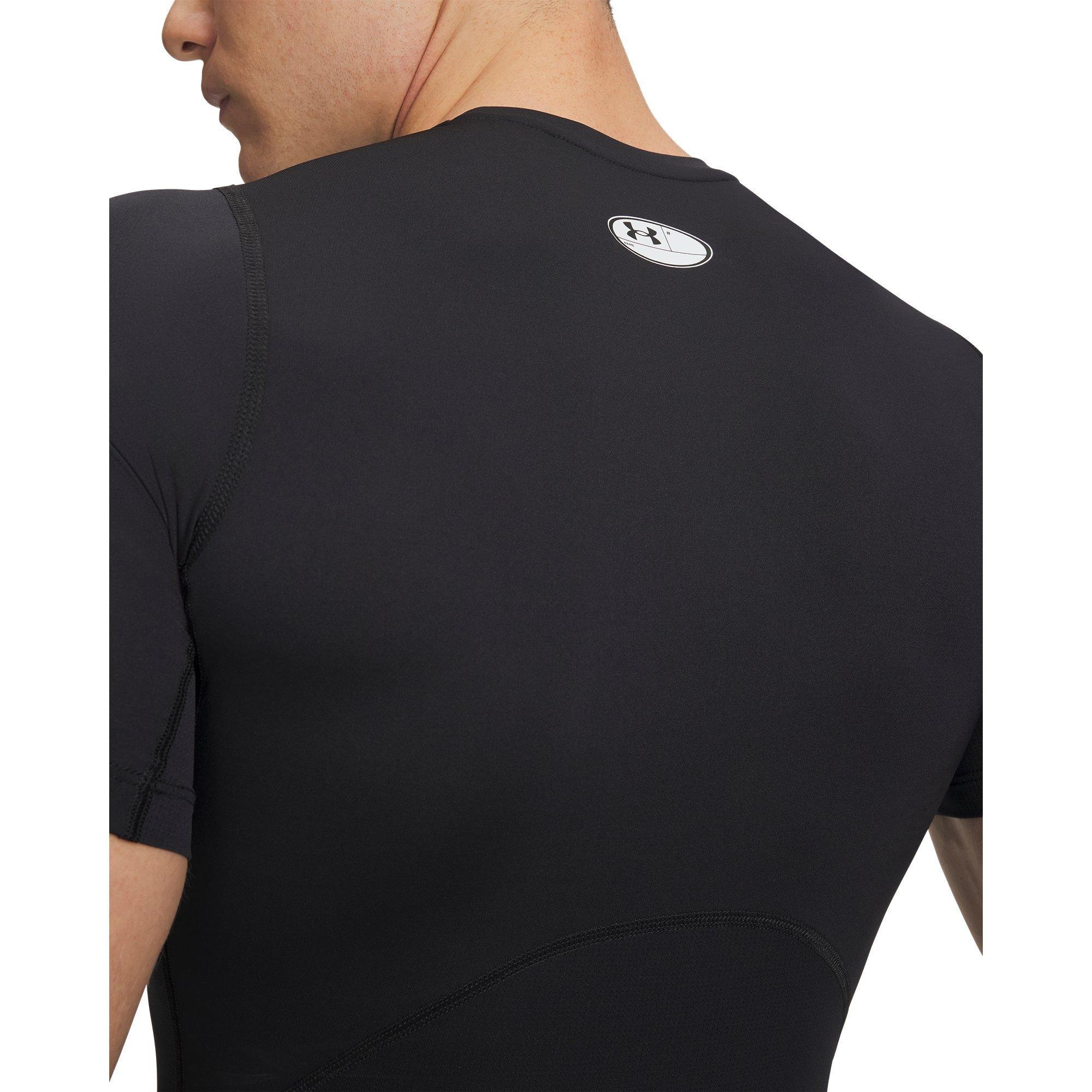 Black/White - Under Armour - HeatGear Armour Mens Base Layer Top - 12