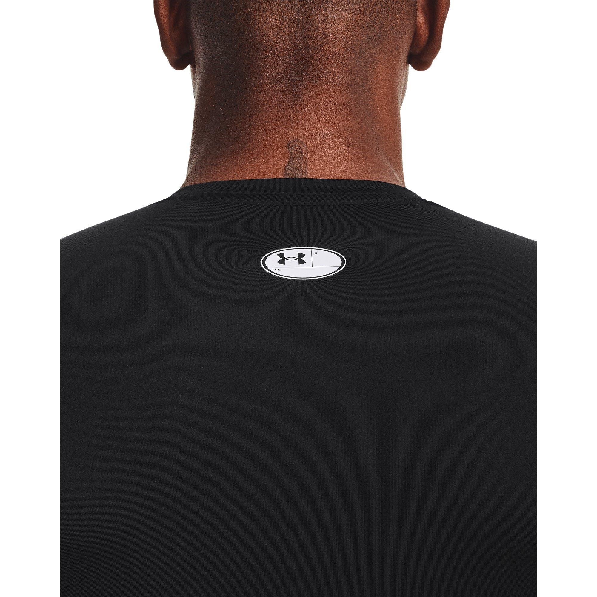 Black/White - Under Armour - HeatGear Armour Mens Base Layer Top - 9