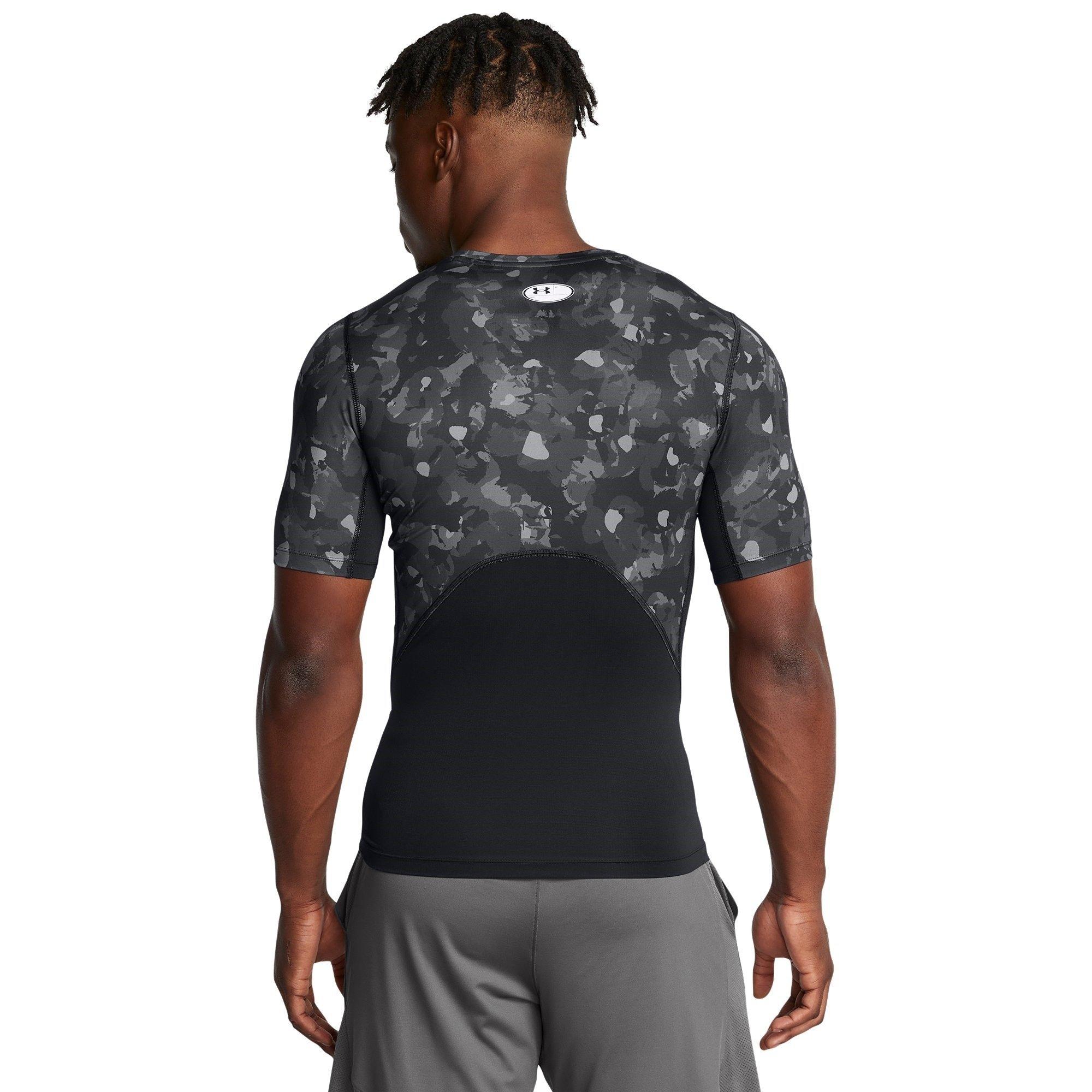 Zwart/Wit - Under Armour - HeatGear® Printed Short Sleeve Mens - 4